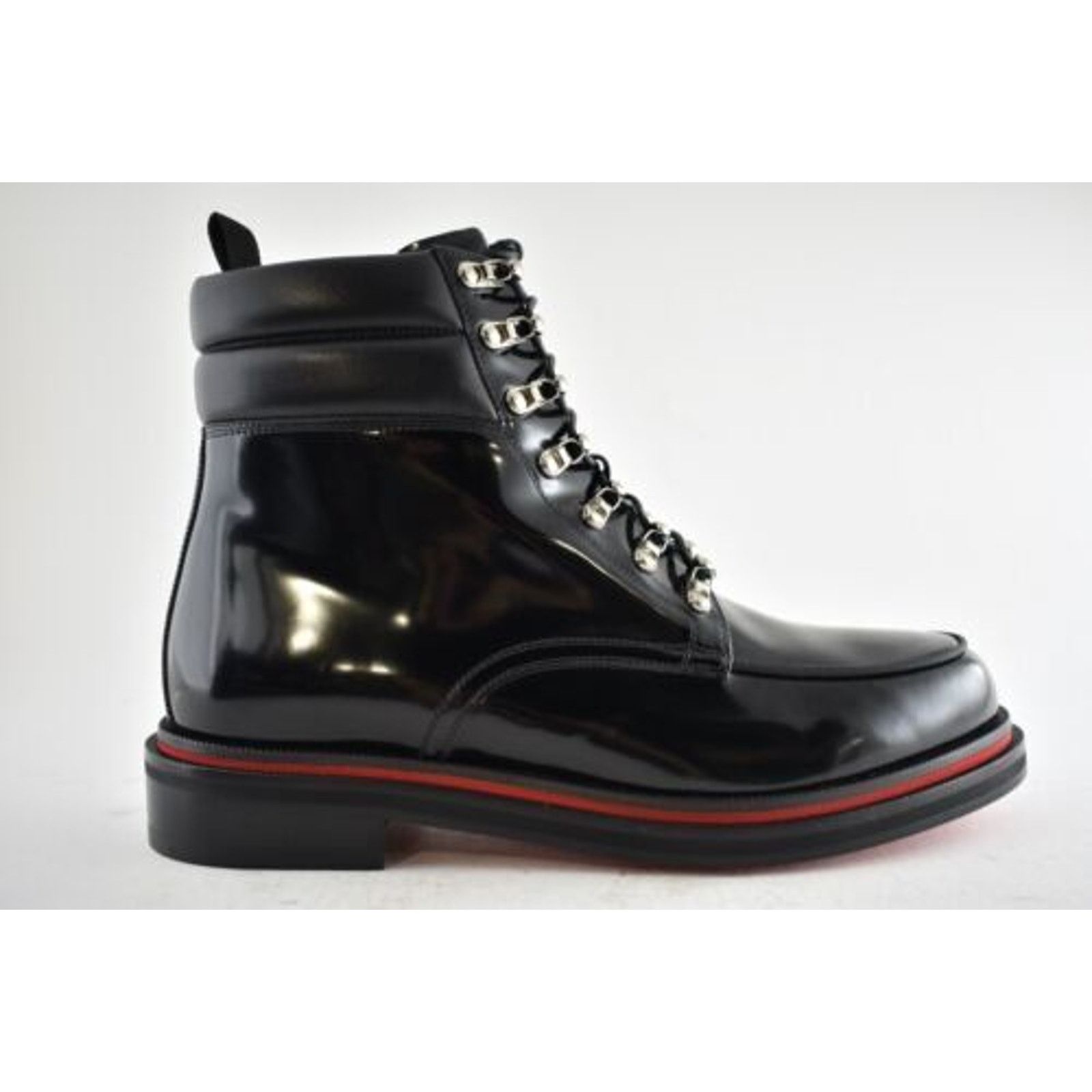 Christian Louboutin Christian Louboutin Mens Leather Combat Lace Up Boot 44 11 Size US 11 / EU 44 - 2 Thumbnail