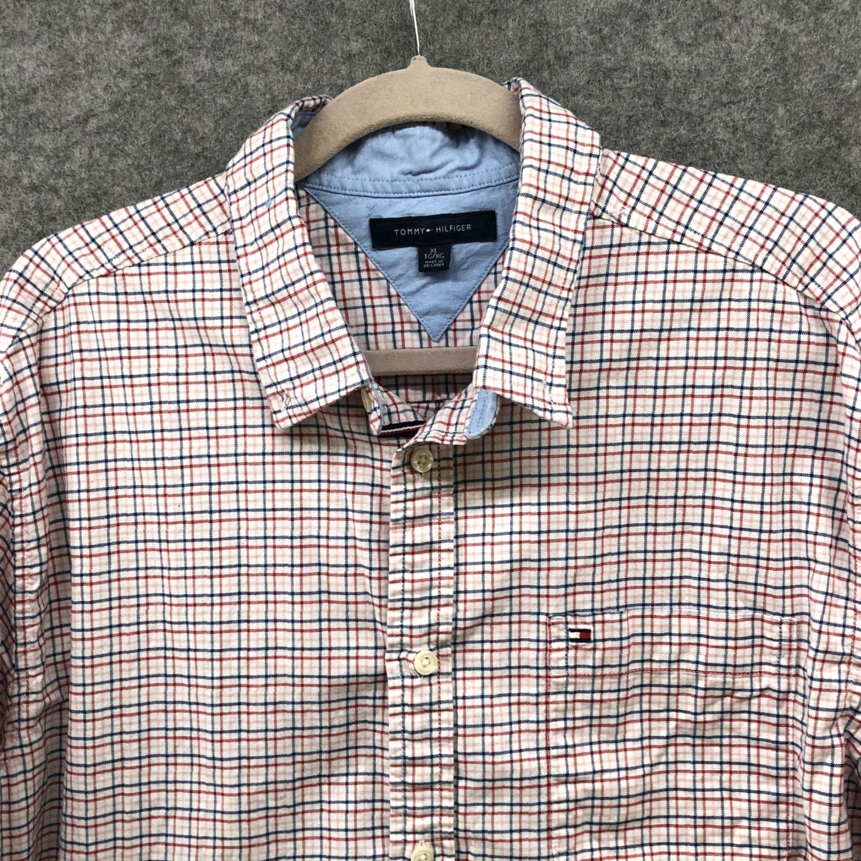 Tommy Hilfiger Tommy Hilfiger Button-Down Shirt Mens XL Plaid Multicolor Cotton Long Sleeve Button-Up Collared Men’s Classic Size US XL / EU 56 / 4 - 3 Thumbnail
