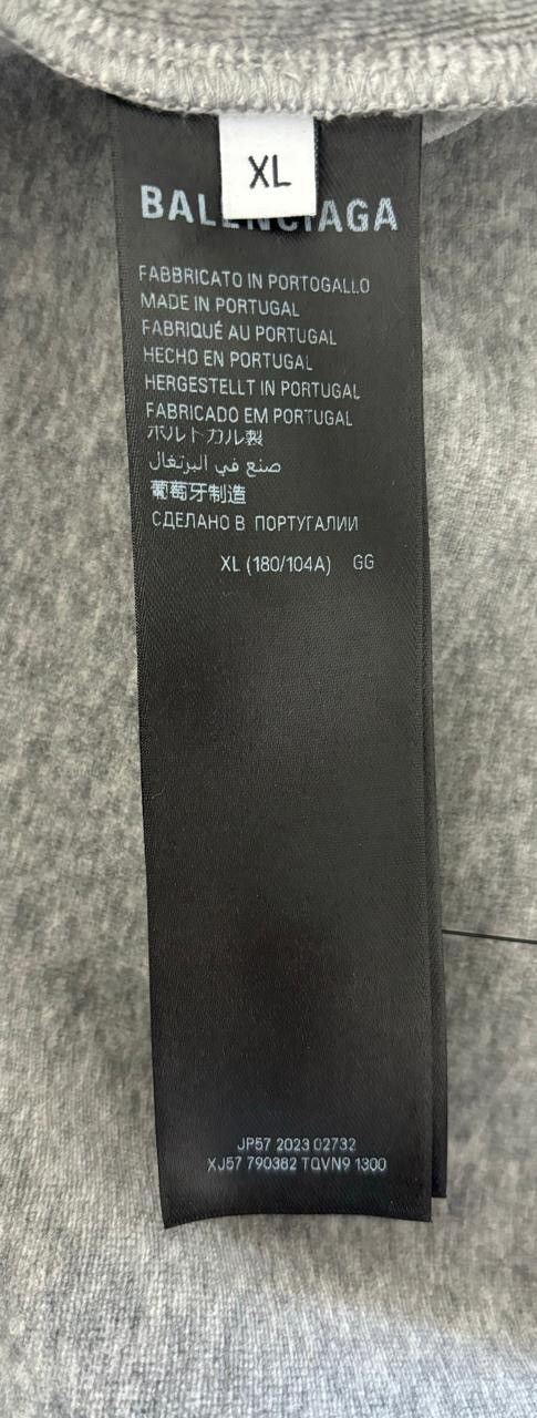Balenciaga Balenciaga Cropped Zip Hoodie Size US XL / EU 56 / 4 - 4 Thumbnail