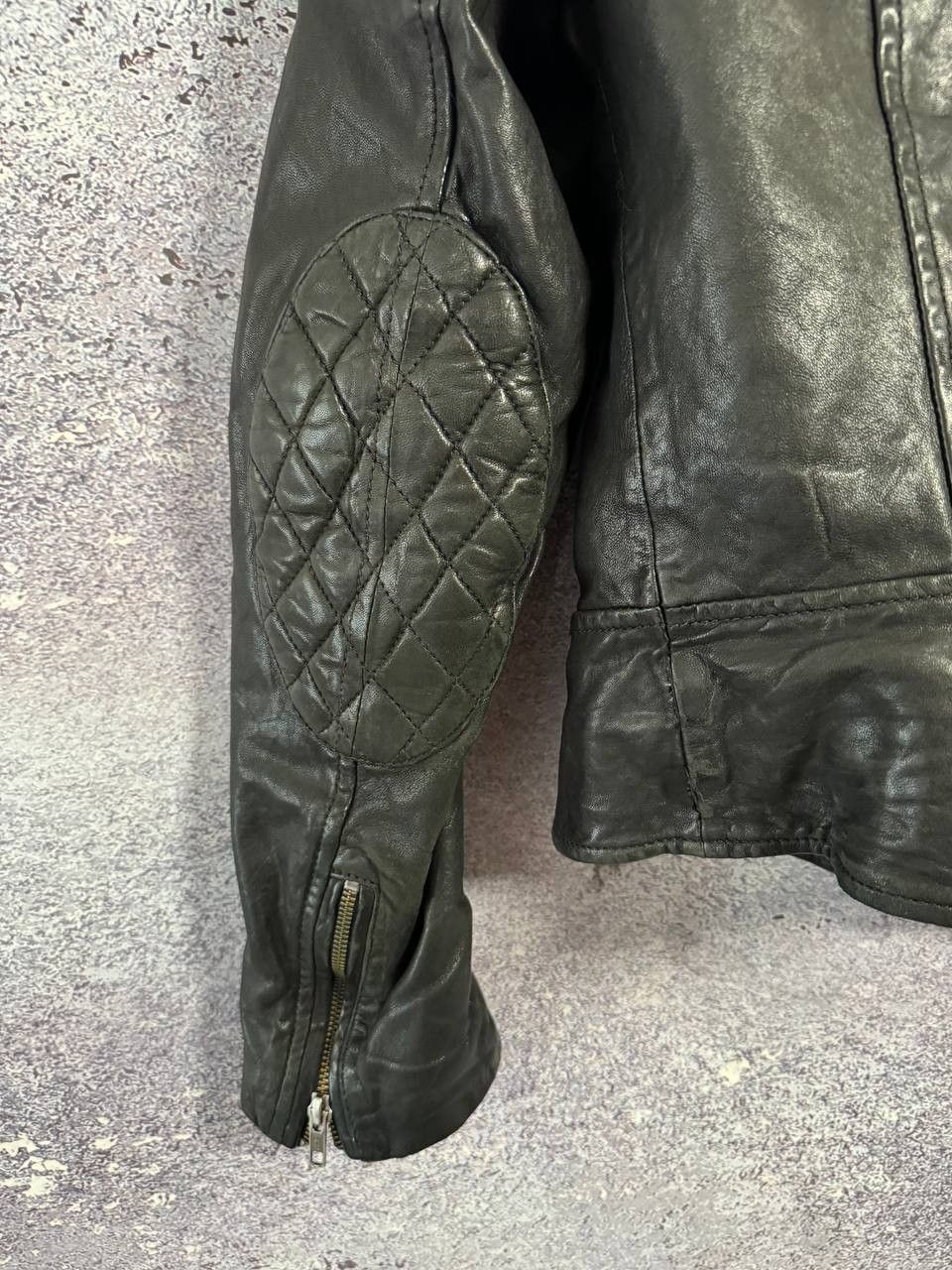Allsaints × Vintage ALLSAINTS LEATHER BIKER JACKET WOMEN'S UK14 LAMB PAPIN Size L / US 10 / IT 46 - 15 Thumbnail