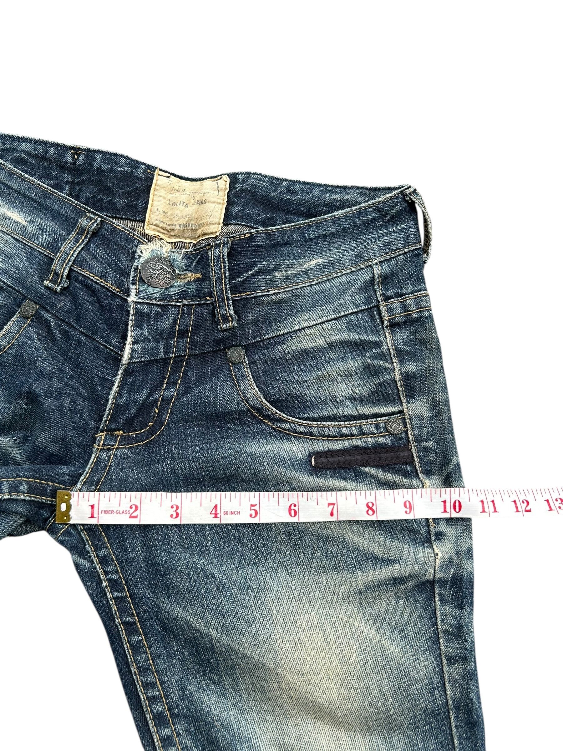 Japanese Brand × Kapital × Vintage Flare Lolita Male Japanese Punk Bondage Denim Jeans Size US 29 - 18 Thumbnail