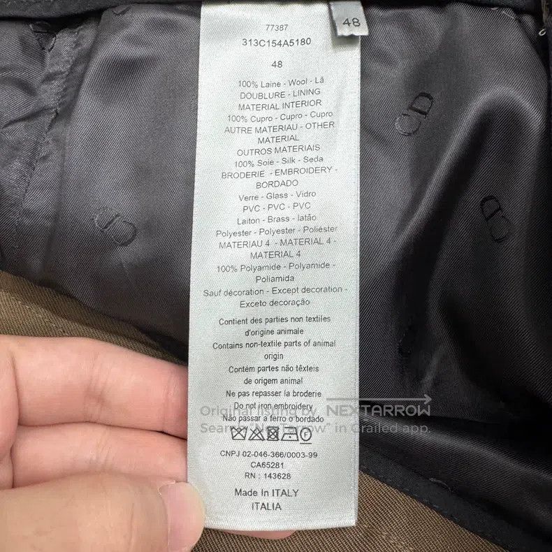 Dior Dior Rhinestone sequin wool casual pants Size US 32 / EU 48 - 4 Thumbnail