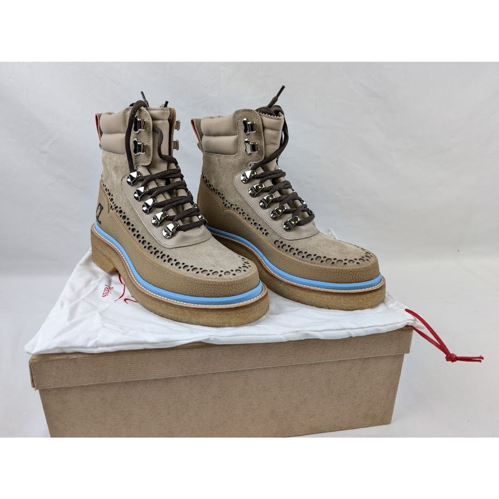 Christian Louboutin o1rshd1 Wassengrat Flat Boots in Atlas/Calce Size US 9 / EU 42 - 14 Thumbnail