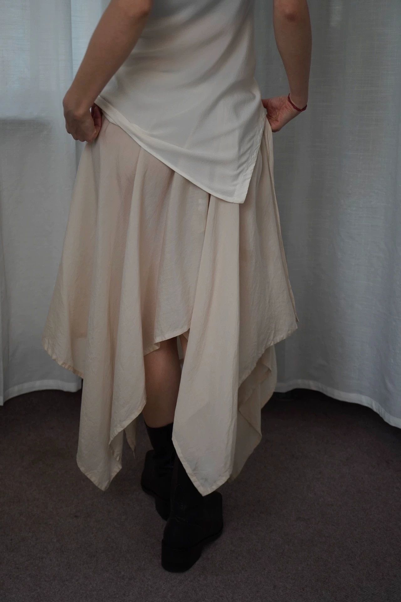 Yohji Yamamoto Yohji Yamamoto 2000s Femme Irregular Hem Skirt Size 1 Size 26" / US 2 / IT 38 - 8 Thumbnail