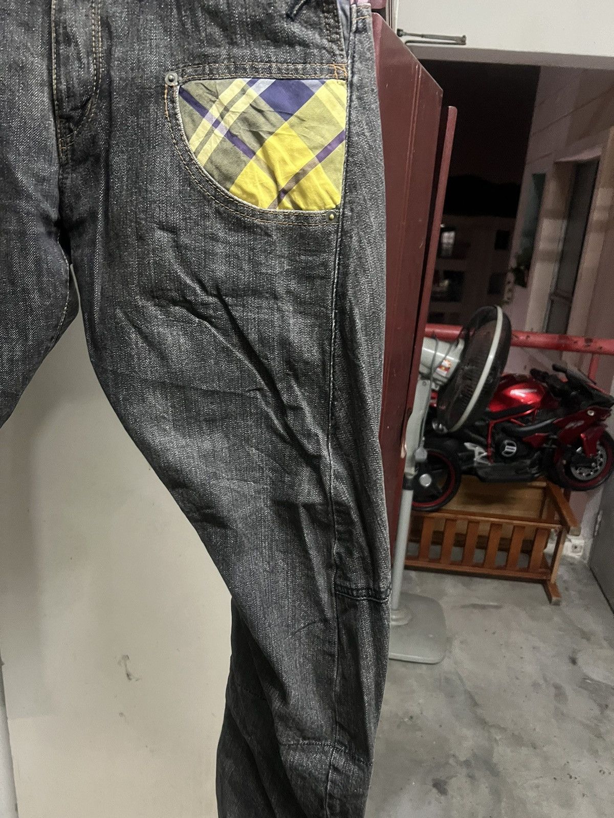 Hysteric Glamour × Japanese Brand DOUBLE WAIST BREATHMIN JAPANES PANTT FREE Size US 32 / EU 48 - 4 Thumbnail
