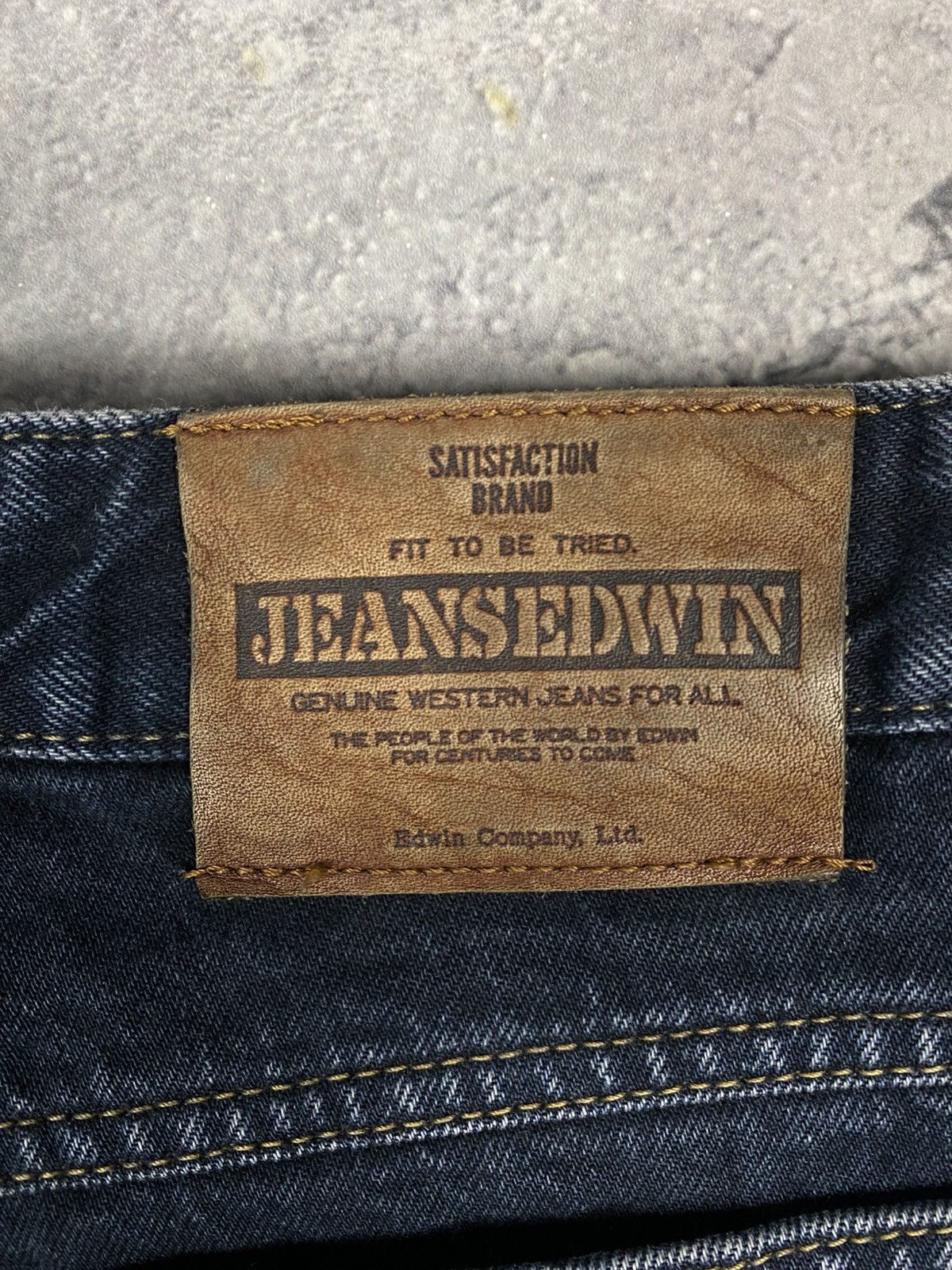 Edwin Edwin Louisiana Tokyo Japanese Washed Black High Waisted Size US 34 / EU 50 - 5 Thumbnail