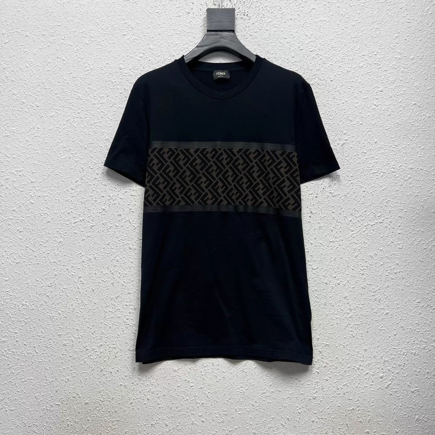Fendi FENDI FF Logo Print Short Sleeve T-Shirt Size US L / EU 52-54 / 3 - 1 Thumbnail