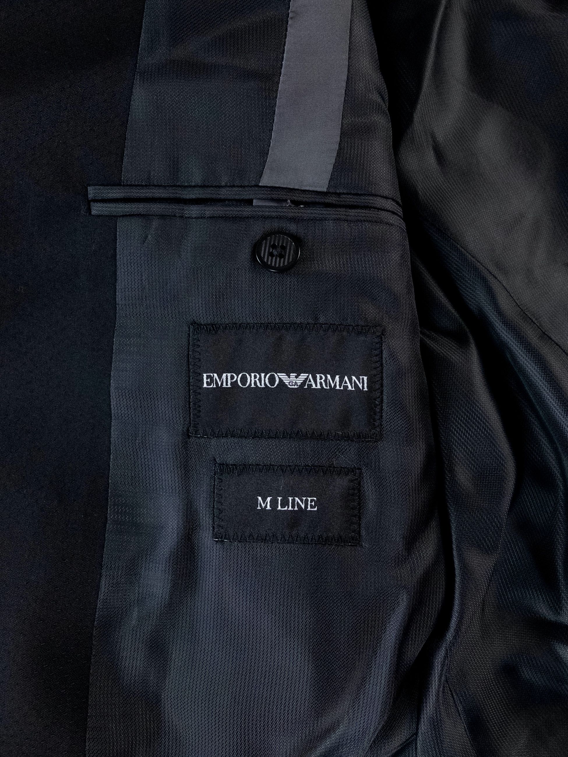 Emporio Armani EMPORIO ARMANI M-line dark blue wool suit Size 42 US / 52 IT Size 42R - 10 Thumbnail