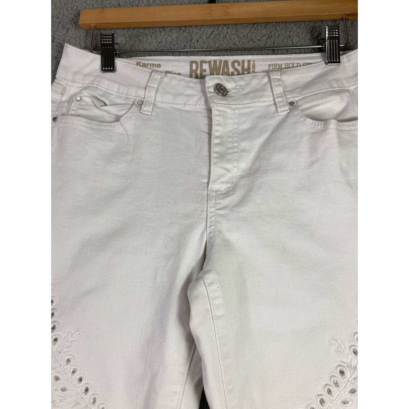 Other Rewash Jeans Pants Size 11 Womens White Denim Stretch Size 30" / US 8 / IT 44 - 10 Thumbnail