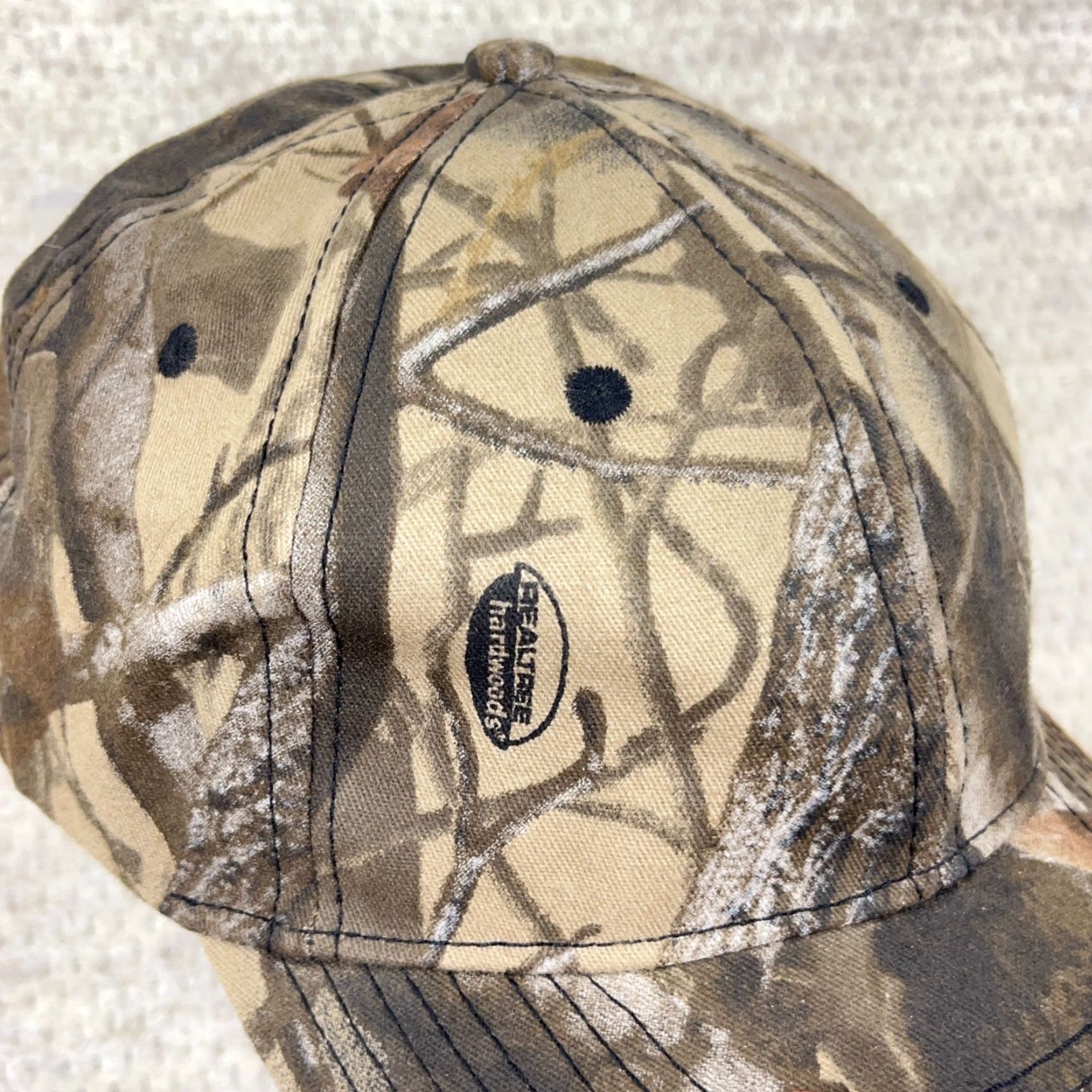 Vintage VINTAGE Paramount Camouflage Hat Cap Adjustable One Size Men Brown Cotton Canvas Realtree Hardwoods Outdoor 80s 90s Vintage Style Baseball Cap Mens Size ONE SIZE - 2 Thumbnail