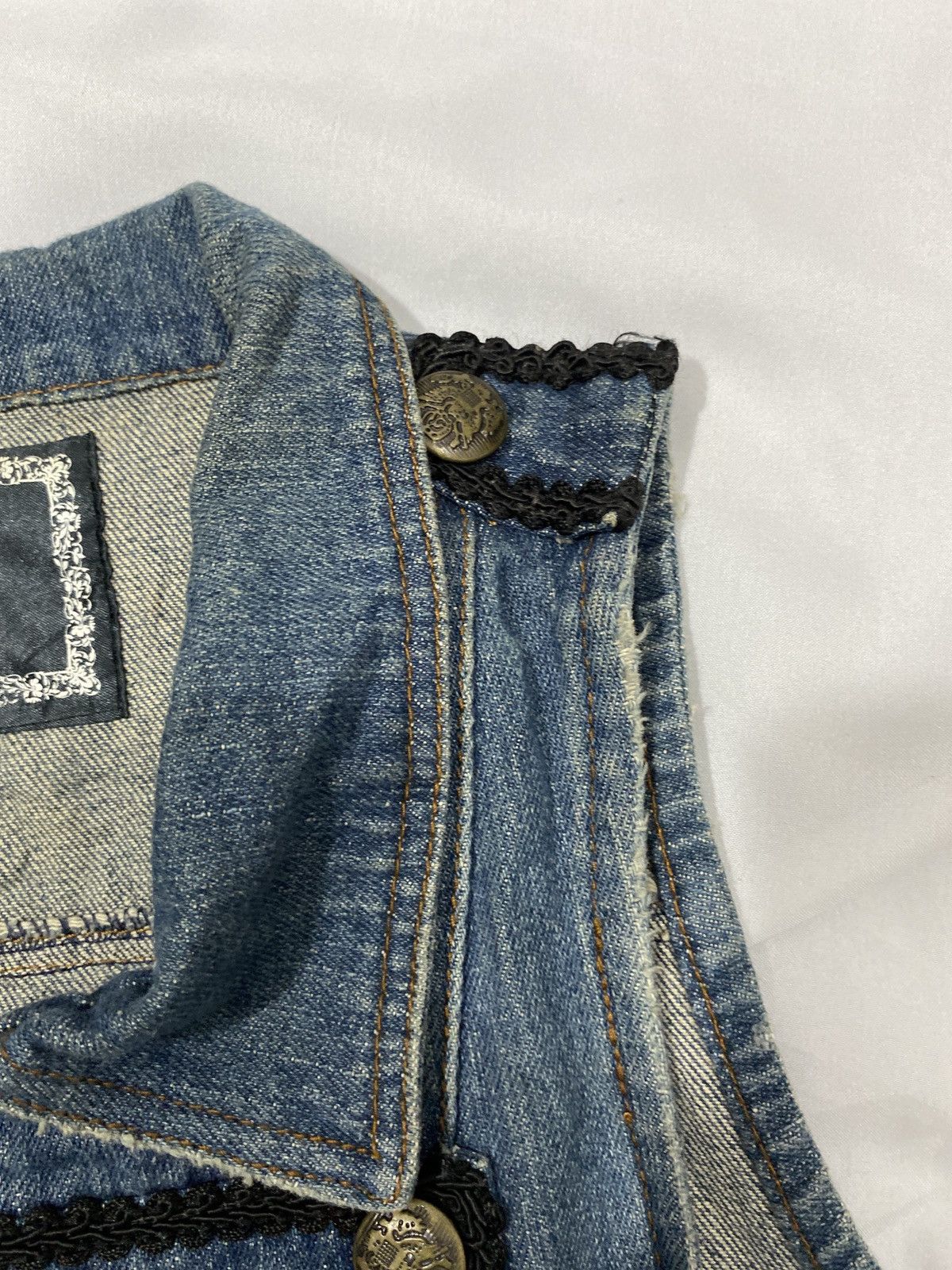Japanese Brand Napoleon Denim Vest Jacket Size US S / EU 44-46 / 1 - 7 Thumbnail
