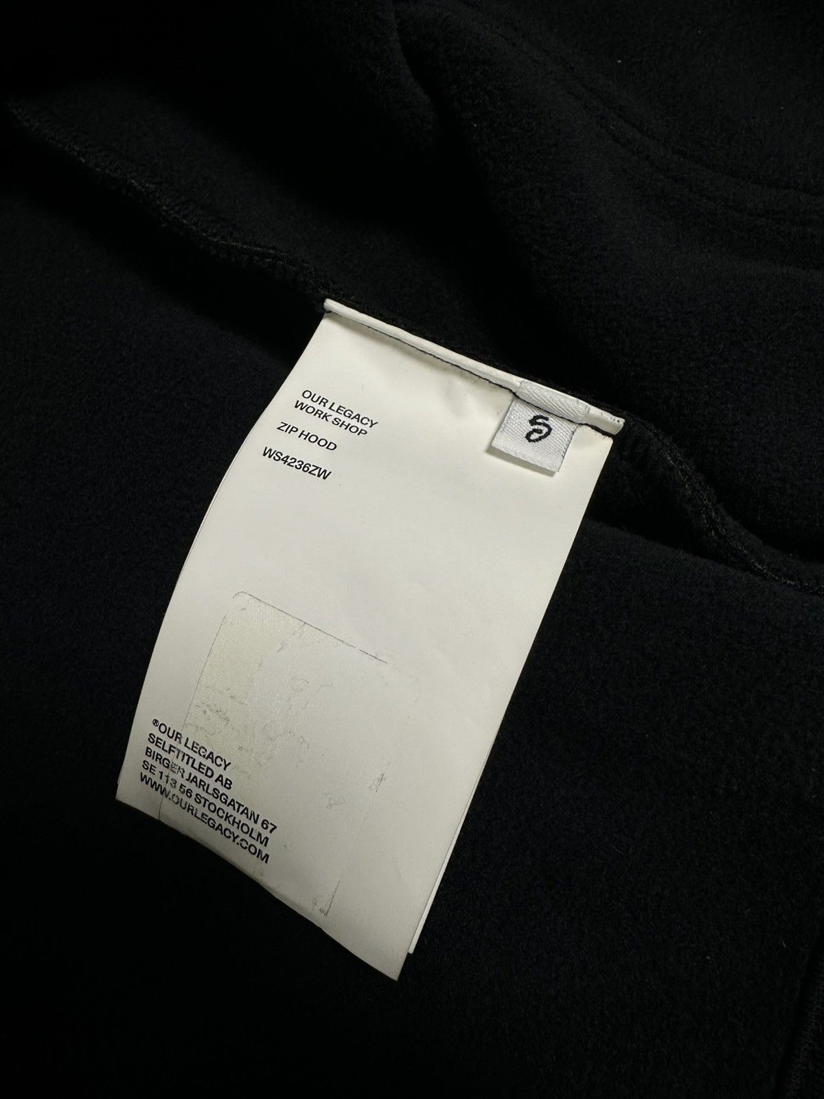 Our Legacy × Stussy Our Legacy x Stussy Work Shop Black Scuba Zip Hoodie Size US S / EU 44-46 / 1 - 9 Thumbnail