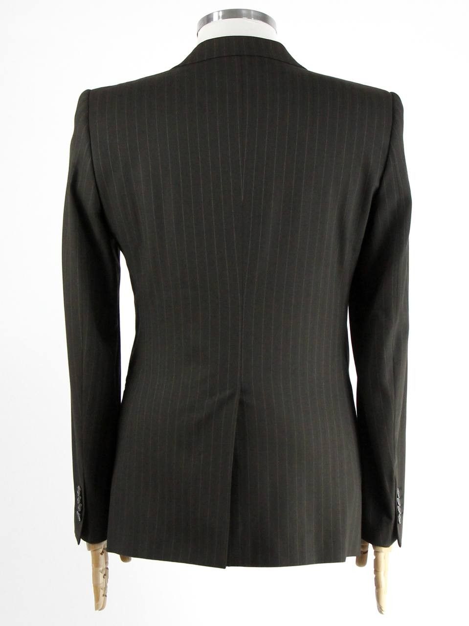 Emporio Armani EMPORIO ARMANI Striped wool and viscose jacket Size 46R - 4 Thumbnail