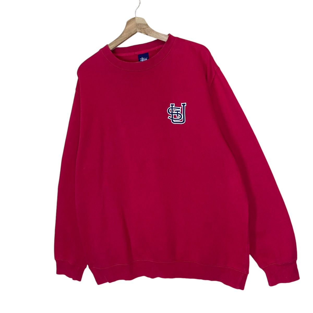 Stussy × Vintage Vintage 90s Stussy Small Logo Crewneck Sweatshirt Size US L / EU 52-54 / 3 - 3 Thumbnail