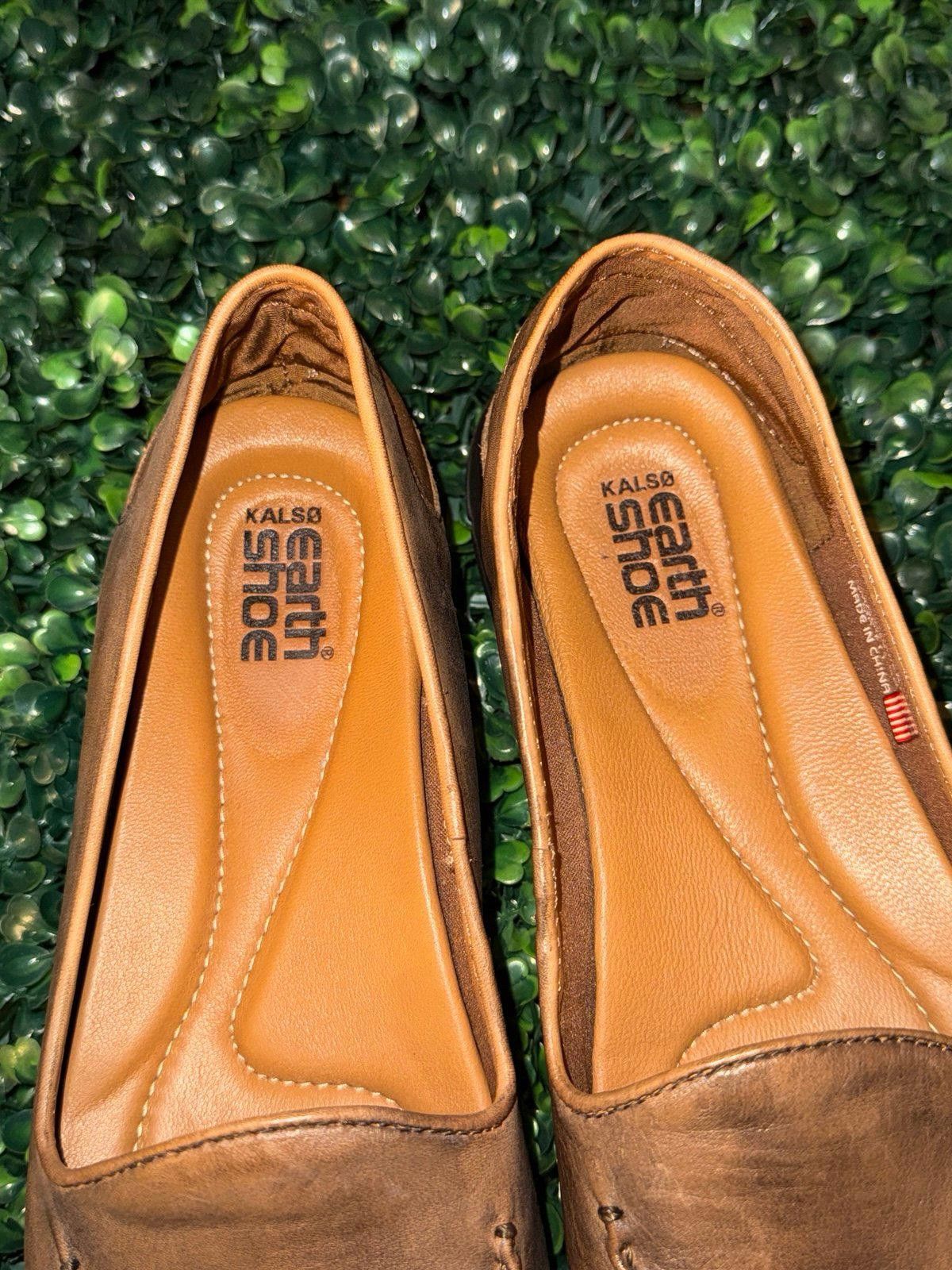 Designer Kalso Earth Shoes Flats Loafers size 7.5 brown leather Size US 7.5 / IT 37.5 - 7 Thumbnail