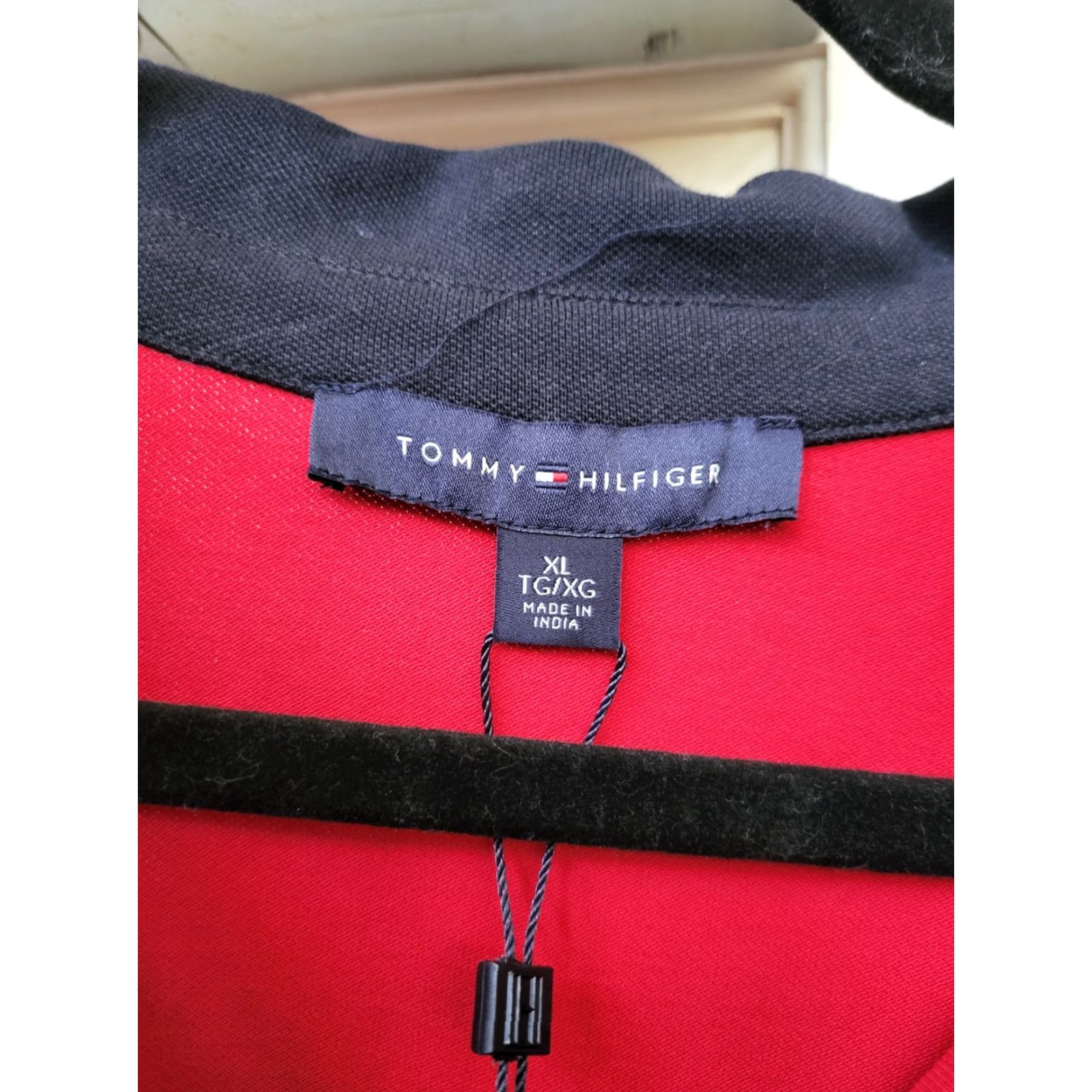 Tommy Hilfiger Tommy Hilfiger Rugby Dress LS NWT XL 46" X 36" X 23" Red Knit Cotton Casual Workwear Womens/Adults XL Shirt dress Rugby Polo - NWT Size XL / US 12-14 / IT 48-50 - 3 Thumbnail
