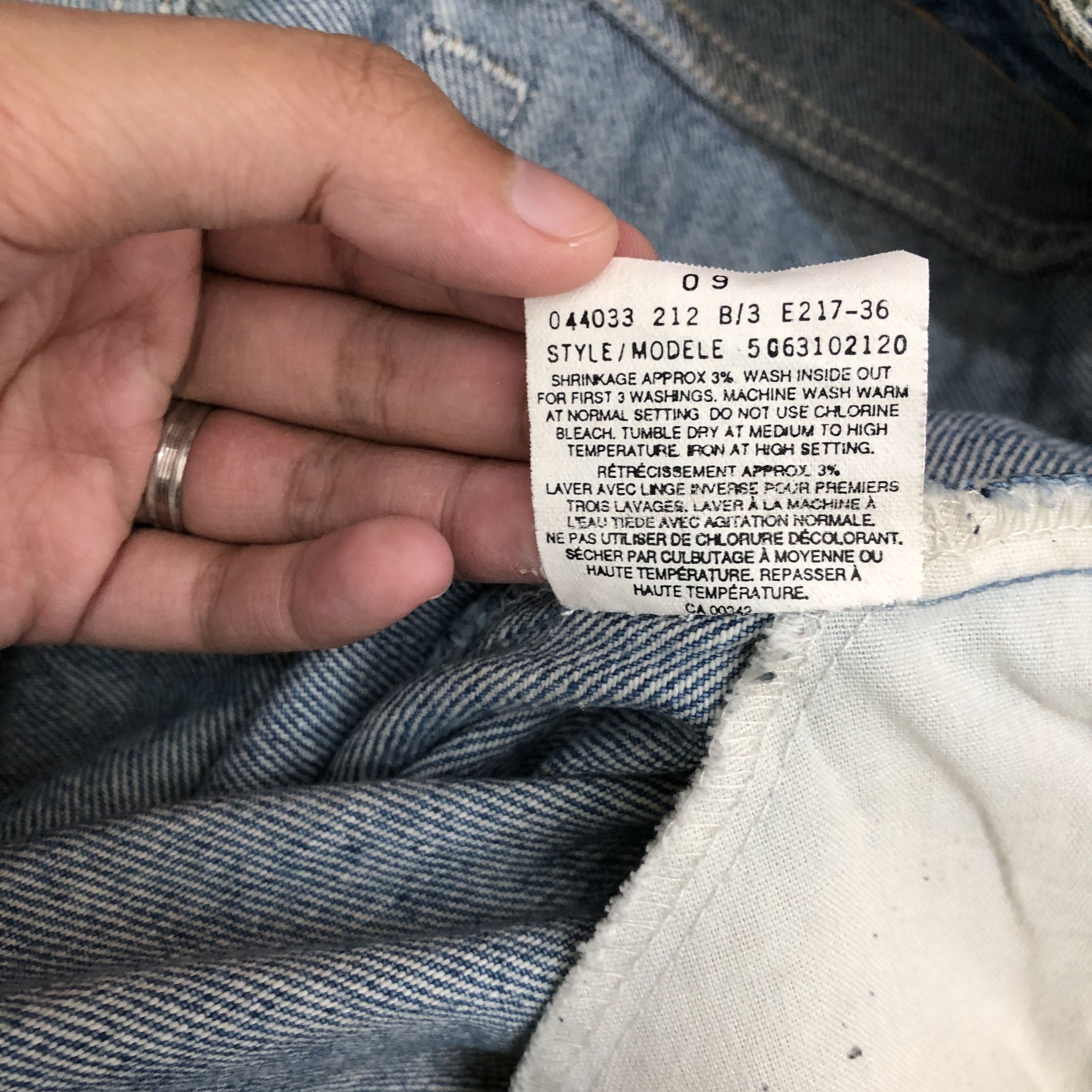 Levi's Vintage Levis Skinny Orange Tab Jeans Levis Light Wash Denim Size US 34 / EU 50 - 10 Thumbnail