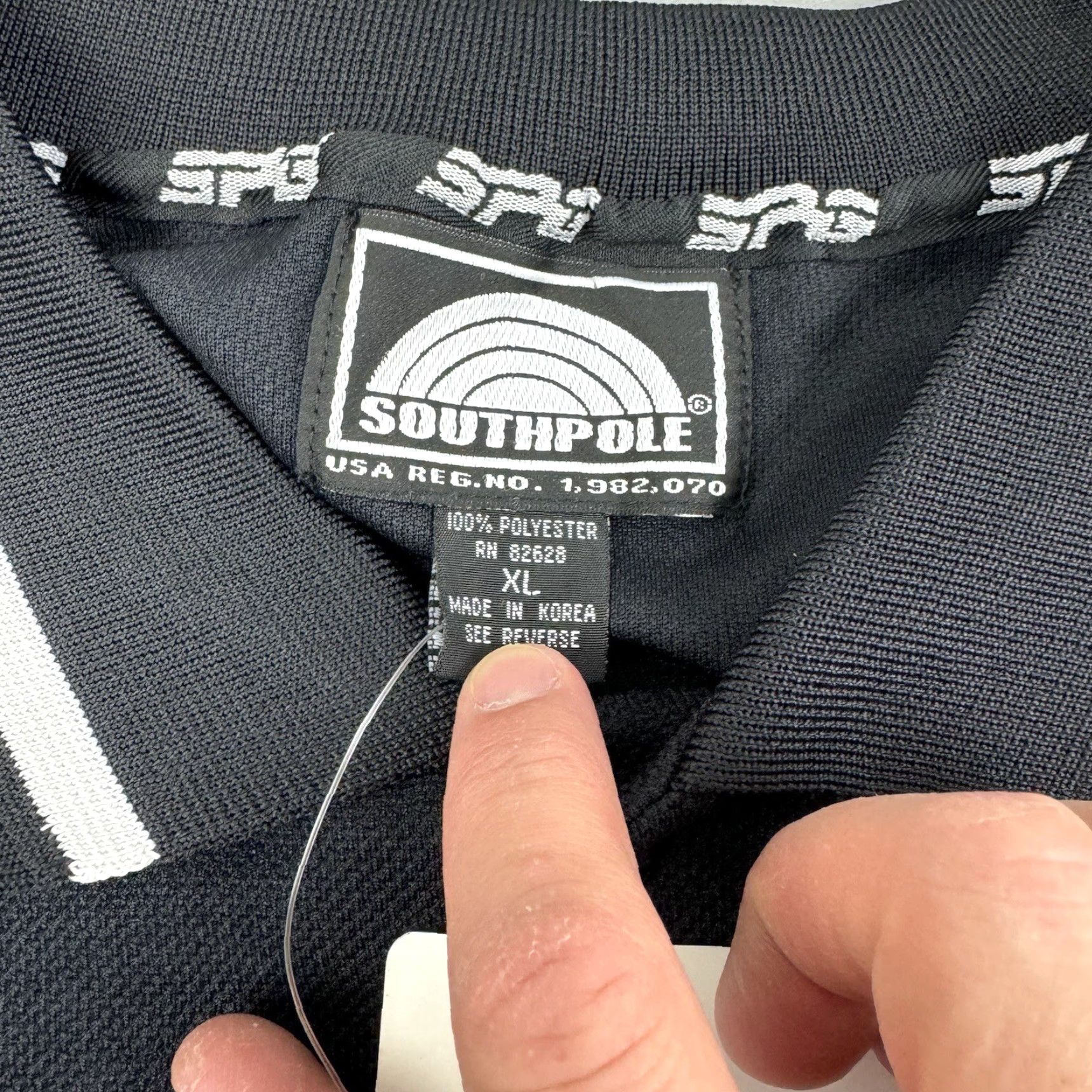 Southpole VINTAGE Southpole Polo Shirt Men XL Black Heavyweight Y2K 2000s Size US XL / EU 56 / 4 - 6 Thumbnail