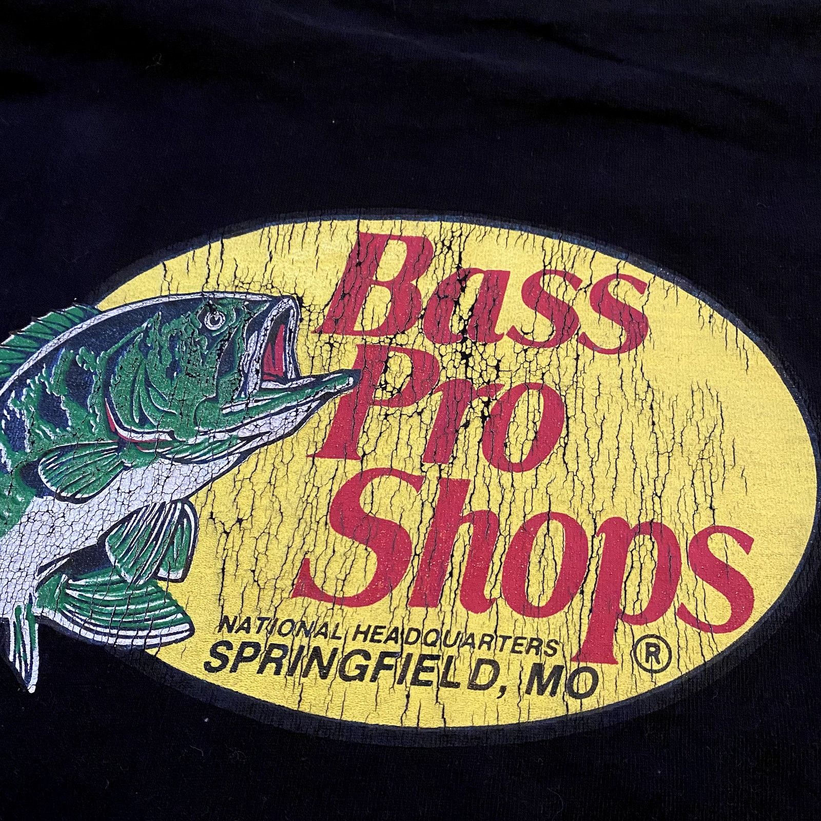 Bass Pro Shops × Vintage Vintage 90s Bass Pro Shops Faded Logo T Shirt Size US L / EU 52-54 / 3 - 7 Thumbnail