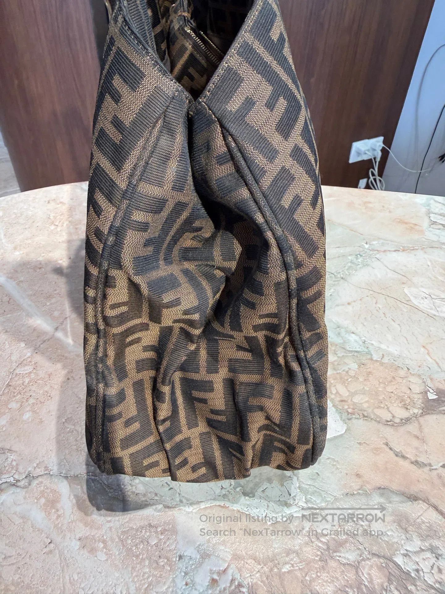Fendi Fendi Vintage Monogram Canvas Tote. Size ONE SIZE - 4 Thumbnail