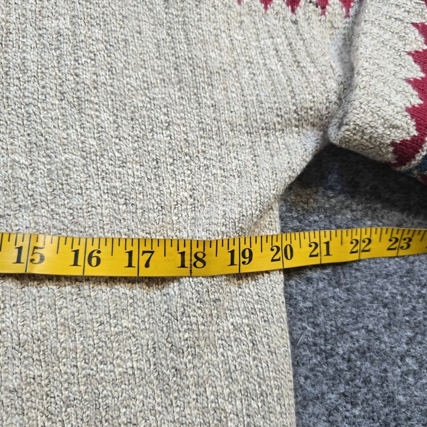 Lucky Brand Lucky Brand Cardigan Women M Beige Red Aztec Western Hooded Open Front Pockets Geometric Knit Winter Fall Spring Sweater Clothes Shirt? Size M / US 6-8 / IT 42-44 - 6 Thumbnail