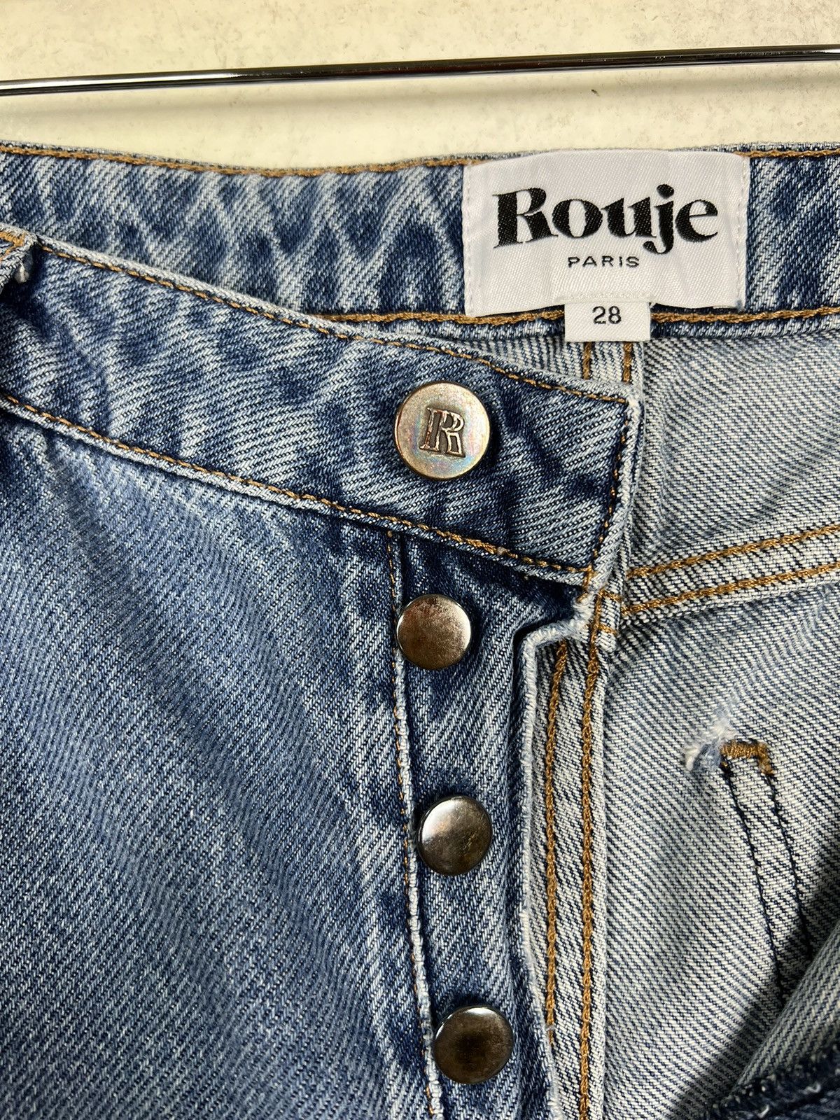 Japanese Brand 🔥 ROUJE PARIS DYED DENIM JEANS Size US 28 / EU 44 - 12 Thumbnail