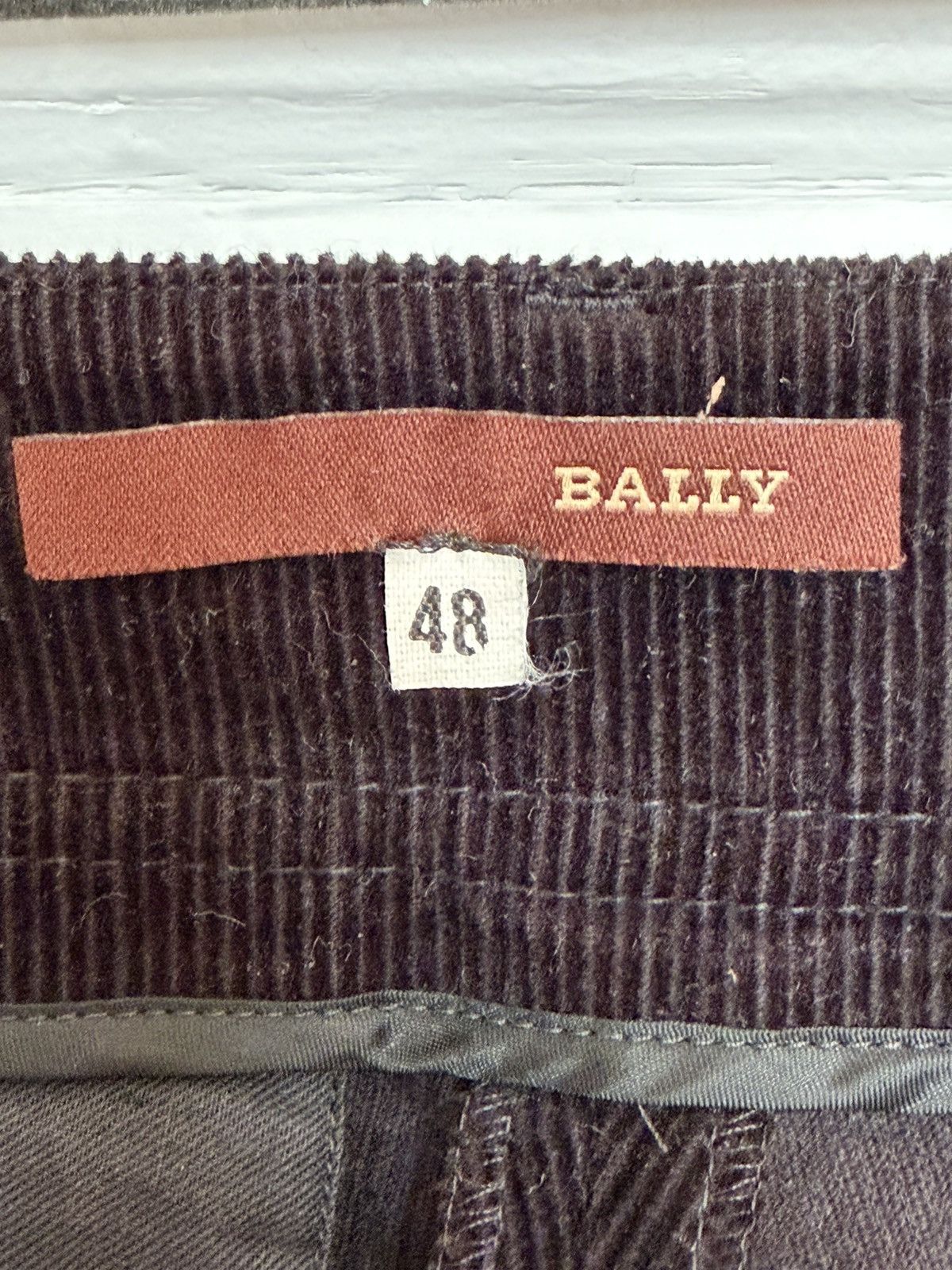 Bally Bally Men’s Black Corduroy Pants Straight Leg Flat Front Size US 32 / EU 48 - 5 Thumbnail