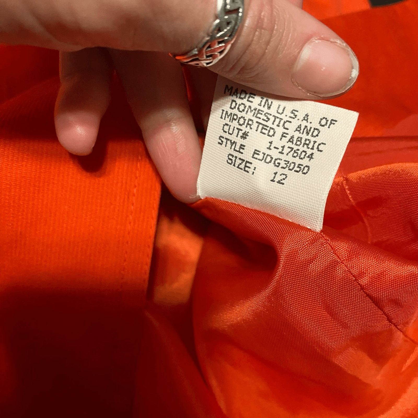 Nordstrom David Meister Cotton Red Button Pencil Skirt Size 12 Size 34" / US 12 / IT 48 - 7 Thumbnail