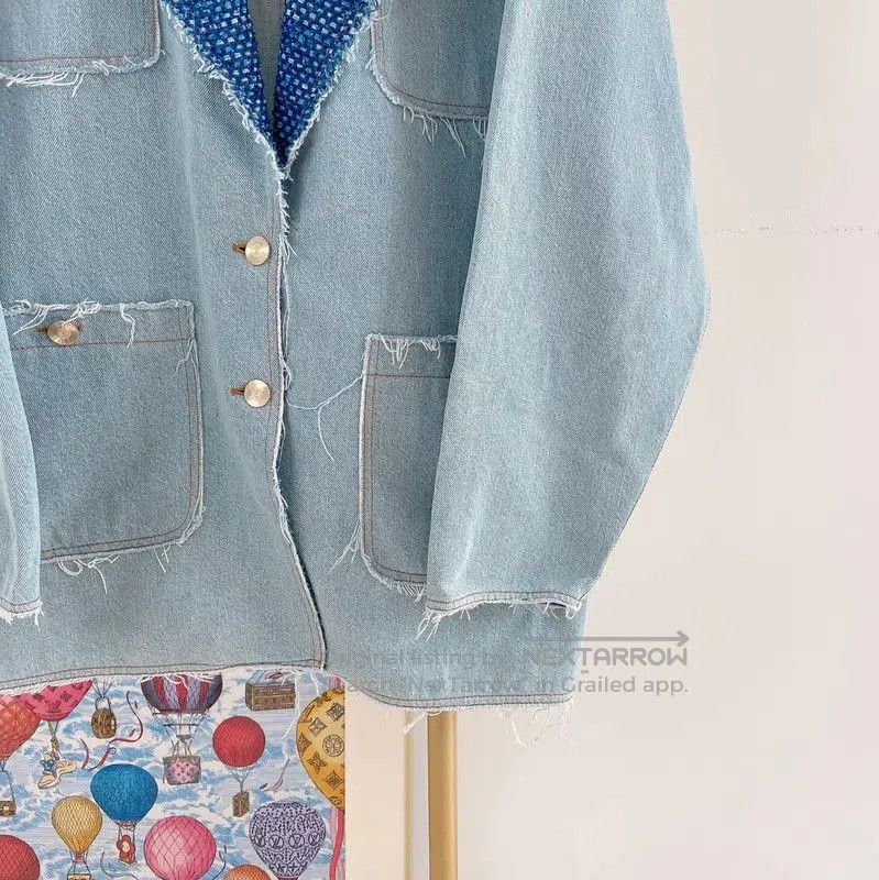 Chanel Chanel Blue Cotton Women's Jacket for Spring Autumn . Size S / US 4 / IT 40 - 4 Thumbnail