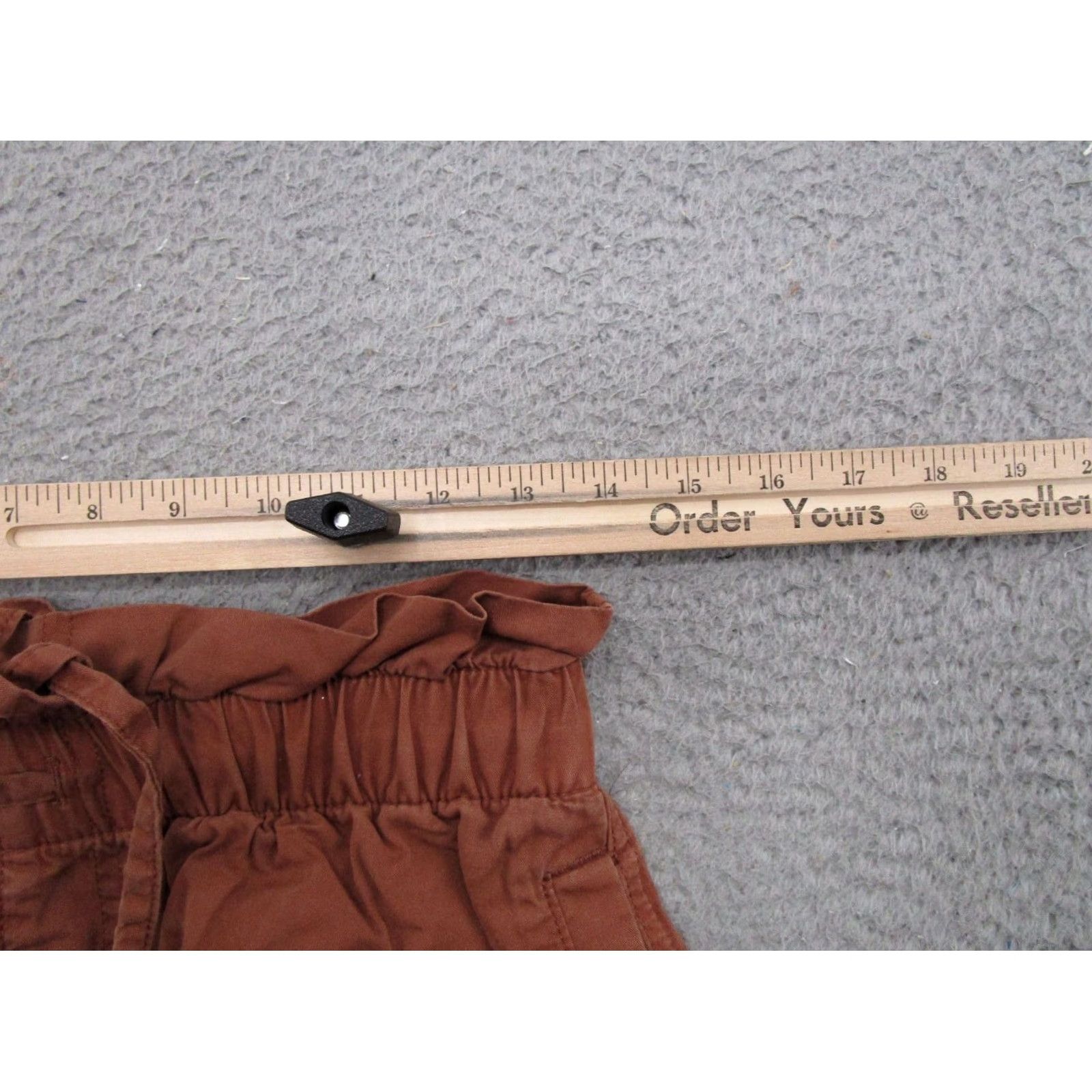 Abercrombie & Fitch Abercrombie & Fitch Paperbag Shorts Elastic Waist Drawstring Brown Size S Women Beach Casual Kansas Size 28" / US 6 / IT 42 - 4 Thumbnail