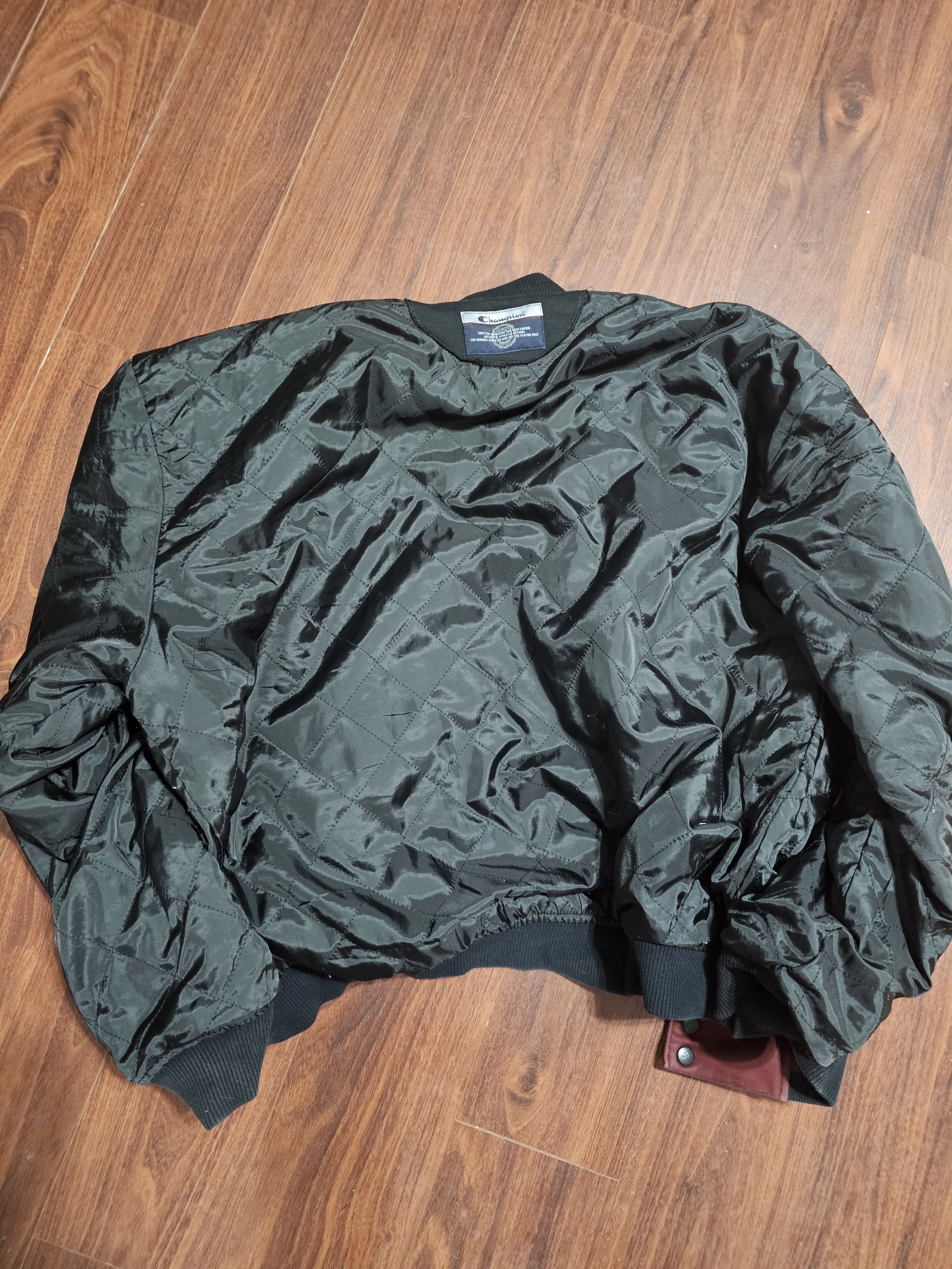 Champion Champion Burgundy and Black Varsity Jacket Size US XXL / EU 58 / 5 - 4 Thumbnail