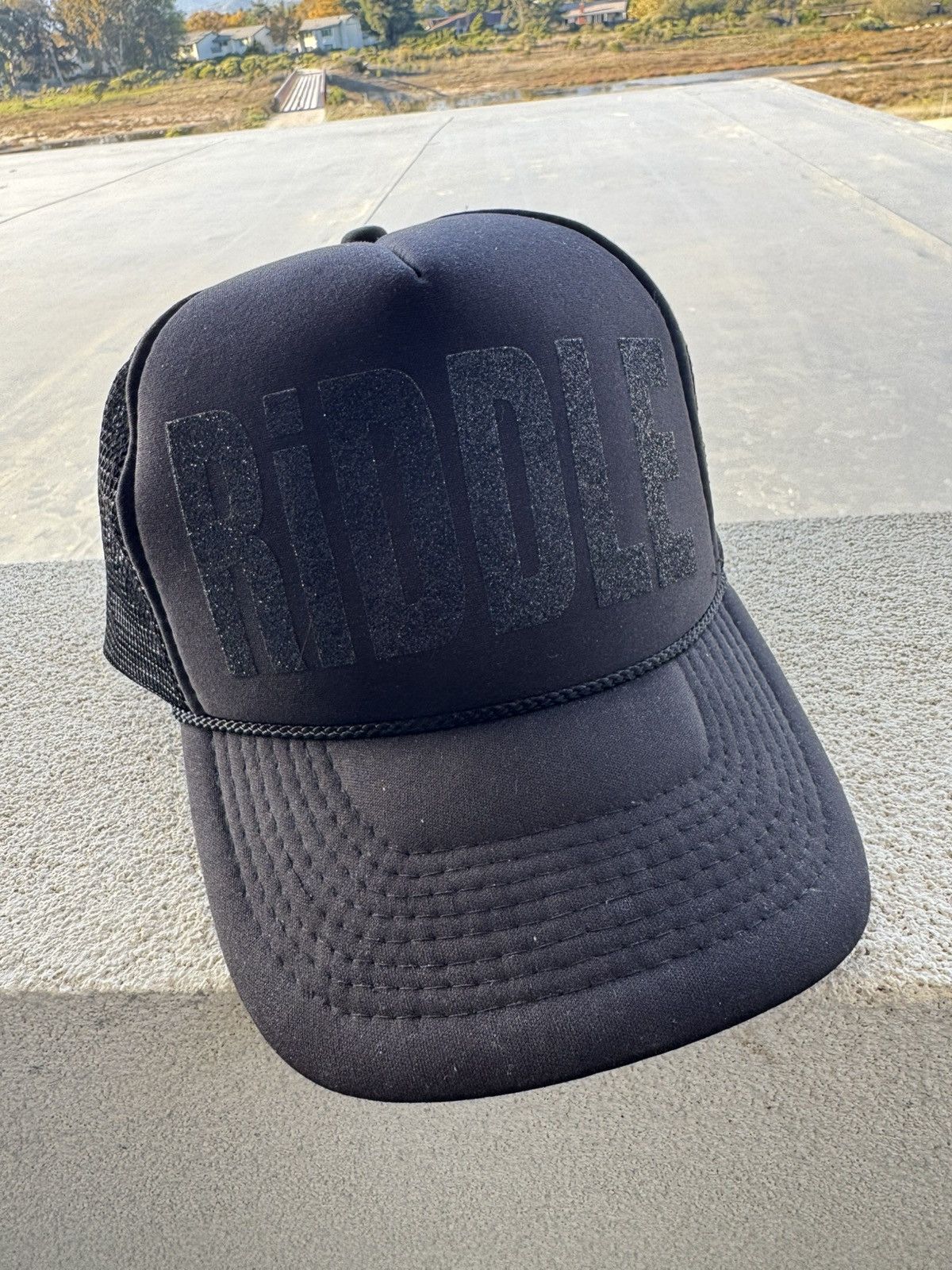 Antony Riddle Antony Riddle Black Trucker Hat Size ONE SIZE - 1 Thumbnail