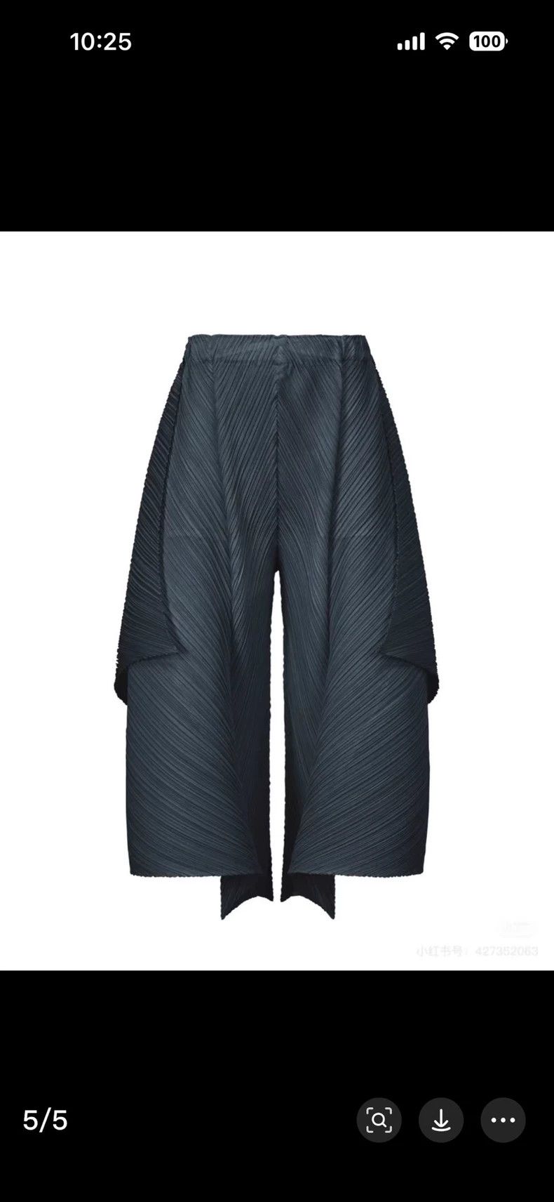 Issey Miyake issey miyake size:3 Navy blue kelp pants Size 42" / US 20 - 1 Thumbnail