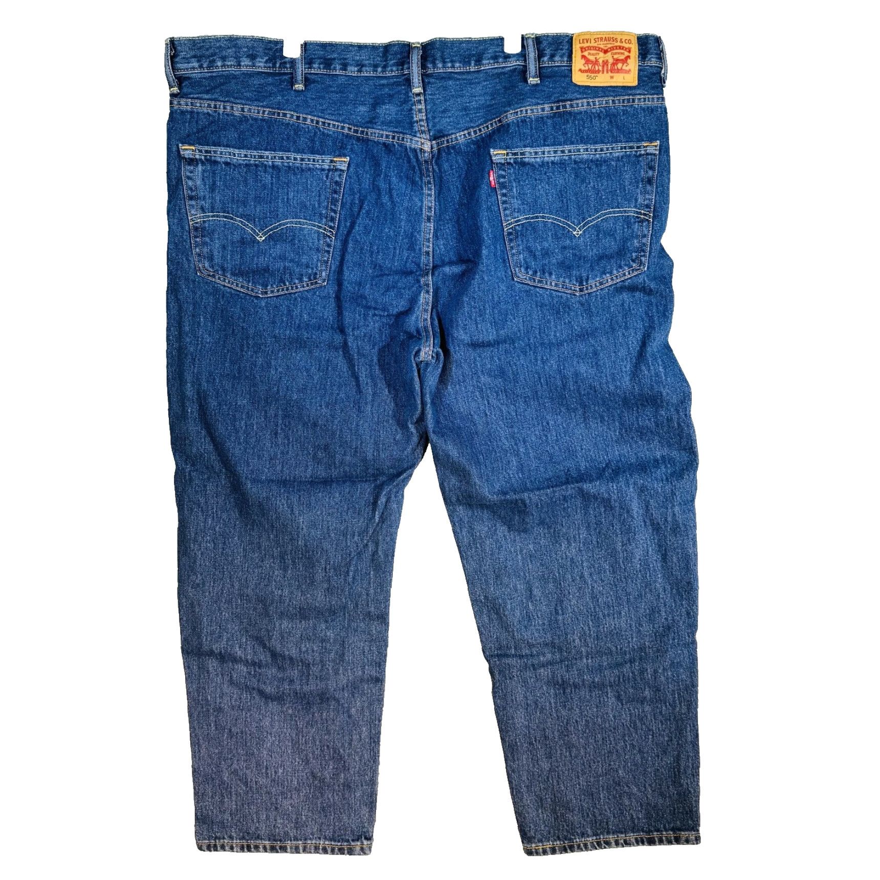 Levi's Levi's 550 Jeans Mens 48x29 Blue Medium Wash Relaxed Tapered Denim Zip Fly Jeans Boys Mens Womens Size US 32 / EU 48 - 5 Thumbnail