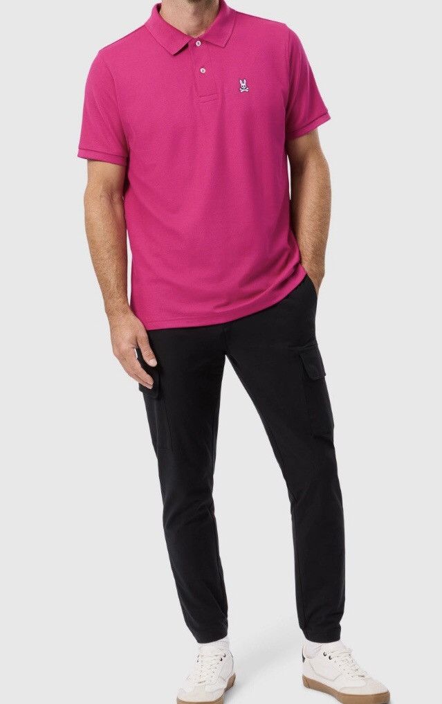 Psycho Bunny Psycho bunny wild berry Pima cotton classic polo 8 (XXL) Size US XXL / EU 58 / 5 - 12 Thumbnail