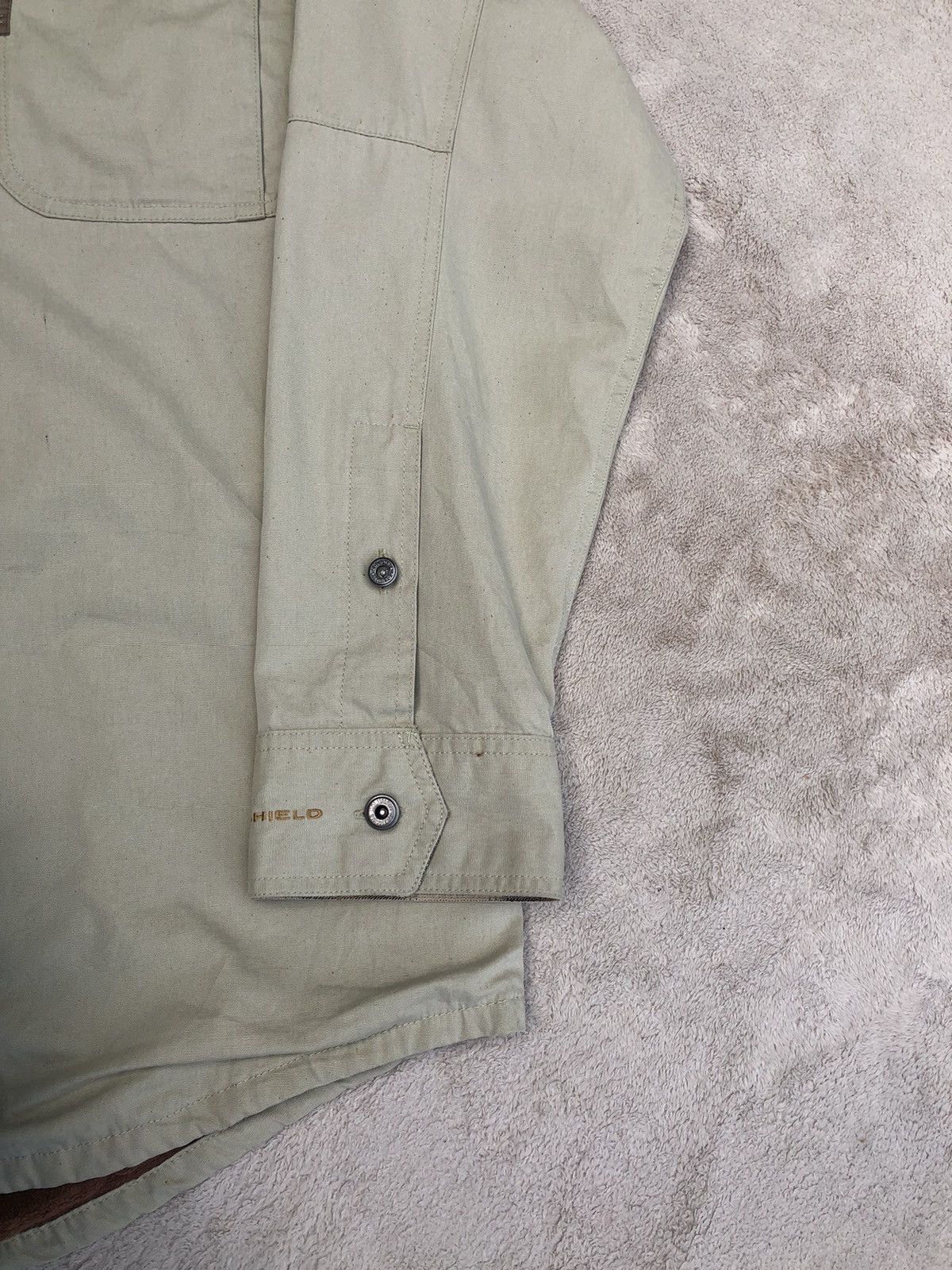 Columbia × Vintage Vintage Columbia Omni Shield Workwear Fleece Shirt Size US L / EU 52-54 / 3 - 10 Thumbnail