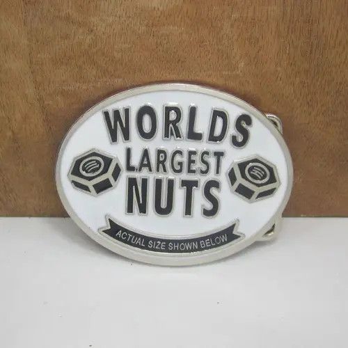 Japanese Brand " WORLD'S LARGEST NUTS " belt buckle Size ONE SIZE - 1 Thumbnail