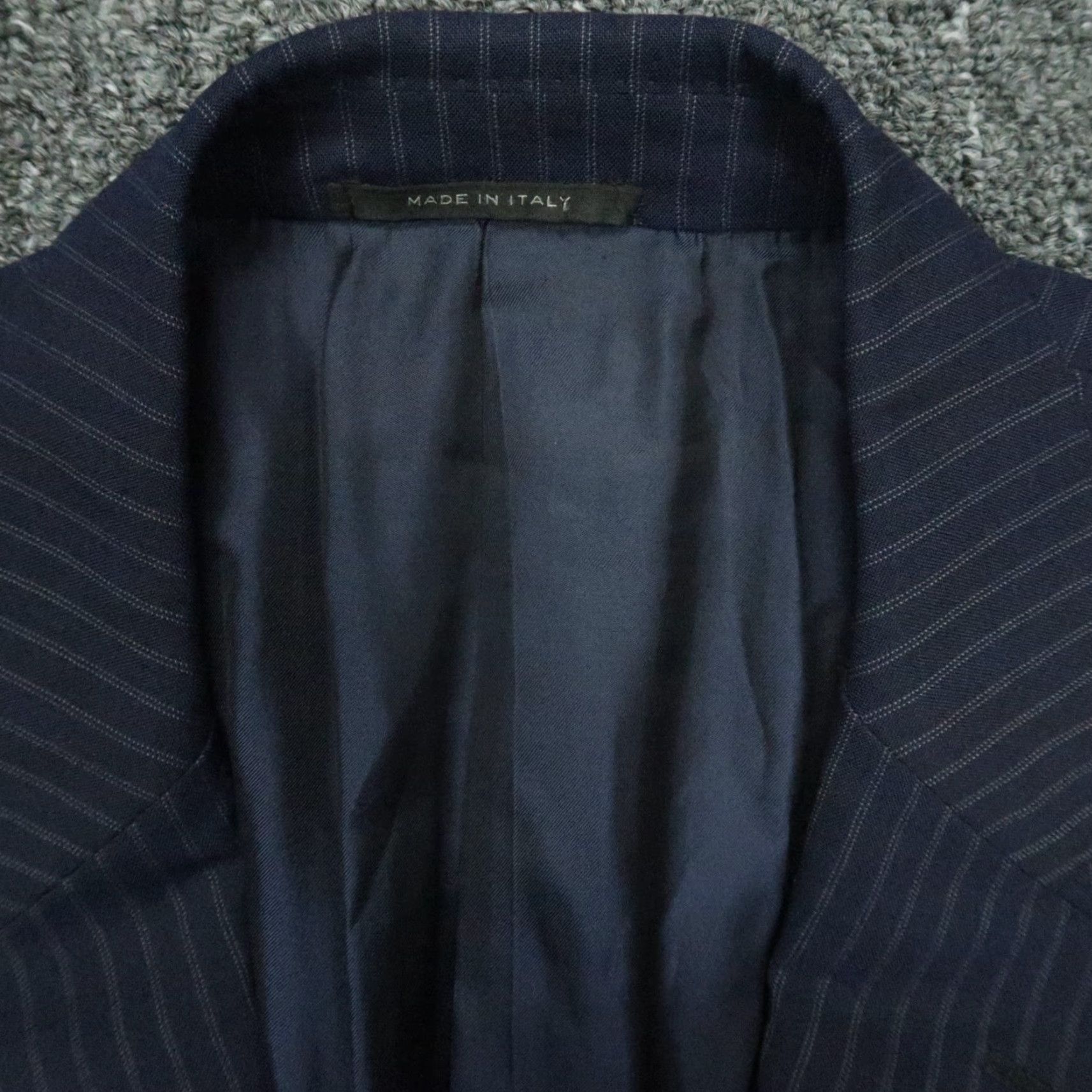 Ralph Lauren Ralph Lauren Black Label Blazer Men 44R Blue Stripe Wool Italy Mens Size 44R - 3 Thumbnail