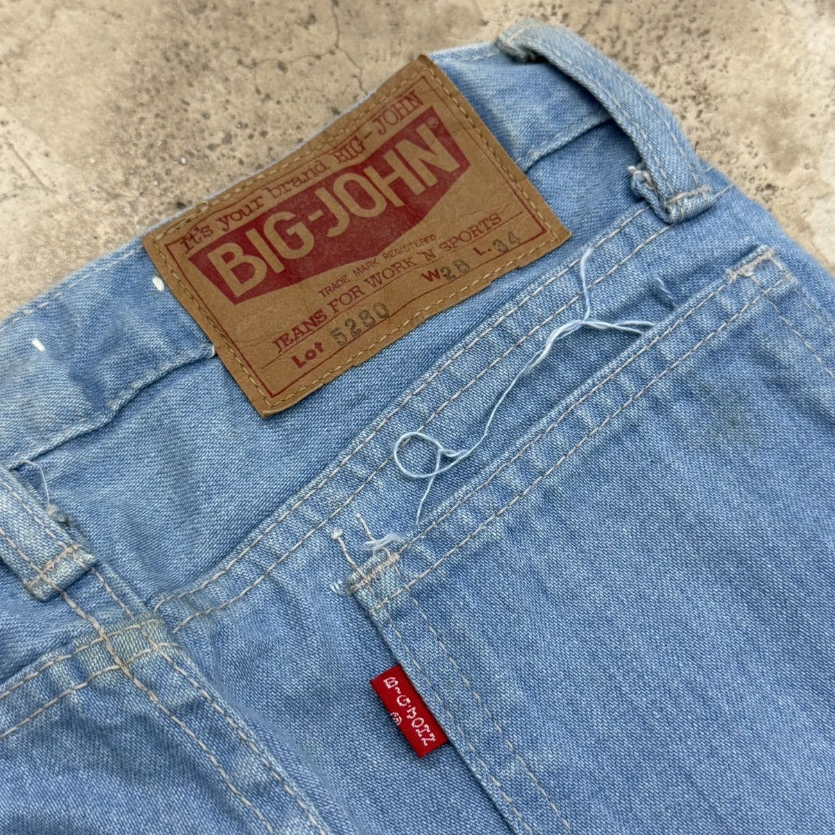 Big John Vintage Big John Bell Bottom Paint Mark Unisex Denim Pants Size US 27 - 18 Thumbnail