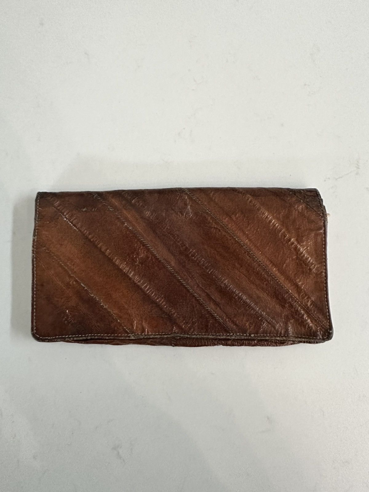 Other VINTAGE BROWN EEL SKIN LONG CHECKBOOK WALLET Size ONE SIZE - 7 Thumbnail
