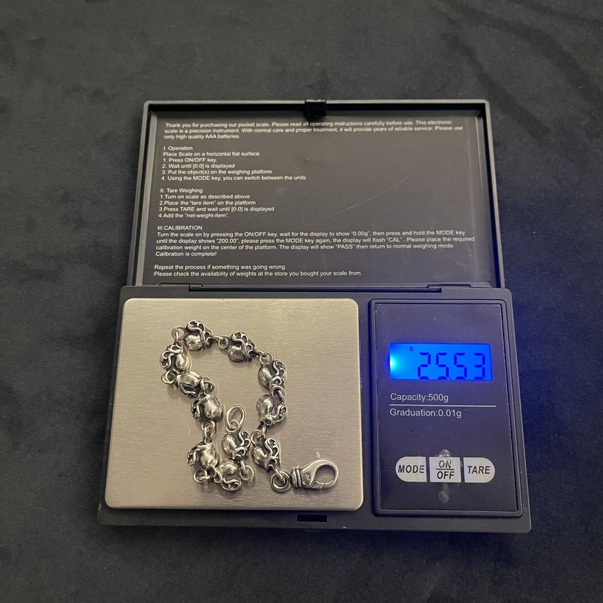 Chrome Hearts Chrome Hearts Heart Stack Charm Bracelet 11 Link 7.25 Inch Size ONE SIZE - 6 Thumbnail