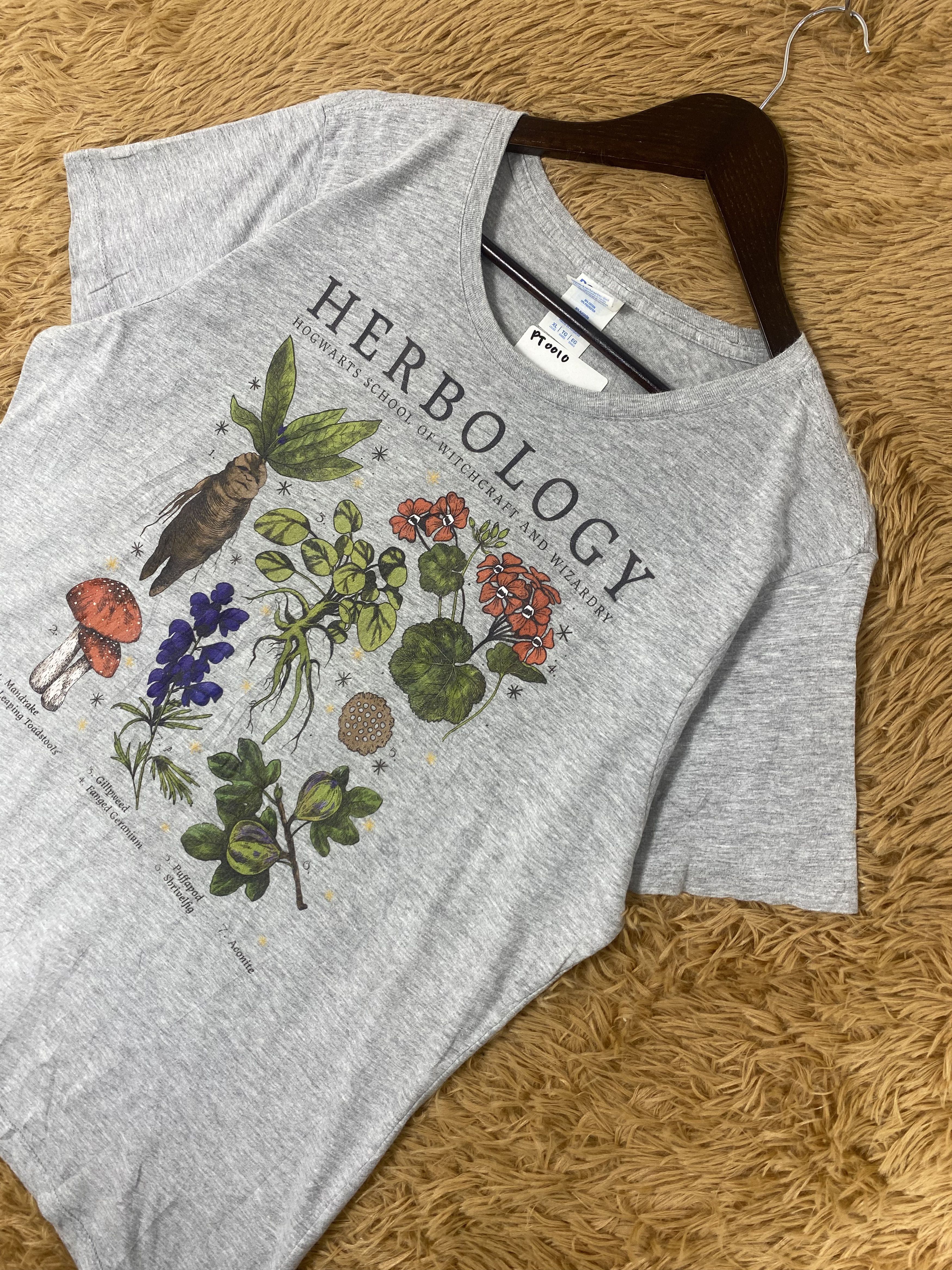Ringspun Vintage Ring Spun Herbology Art T-Shirts PT0010 Size US M / EU 48-50 / 2 - 2 Thumbnail