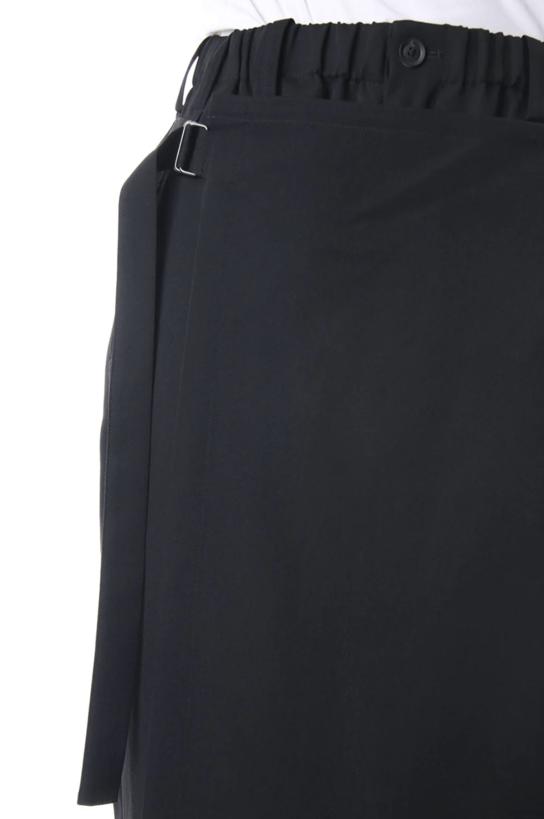 Yohji Yamamoto Pour Homme- W/Gabardine Slim Wrap Pants