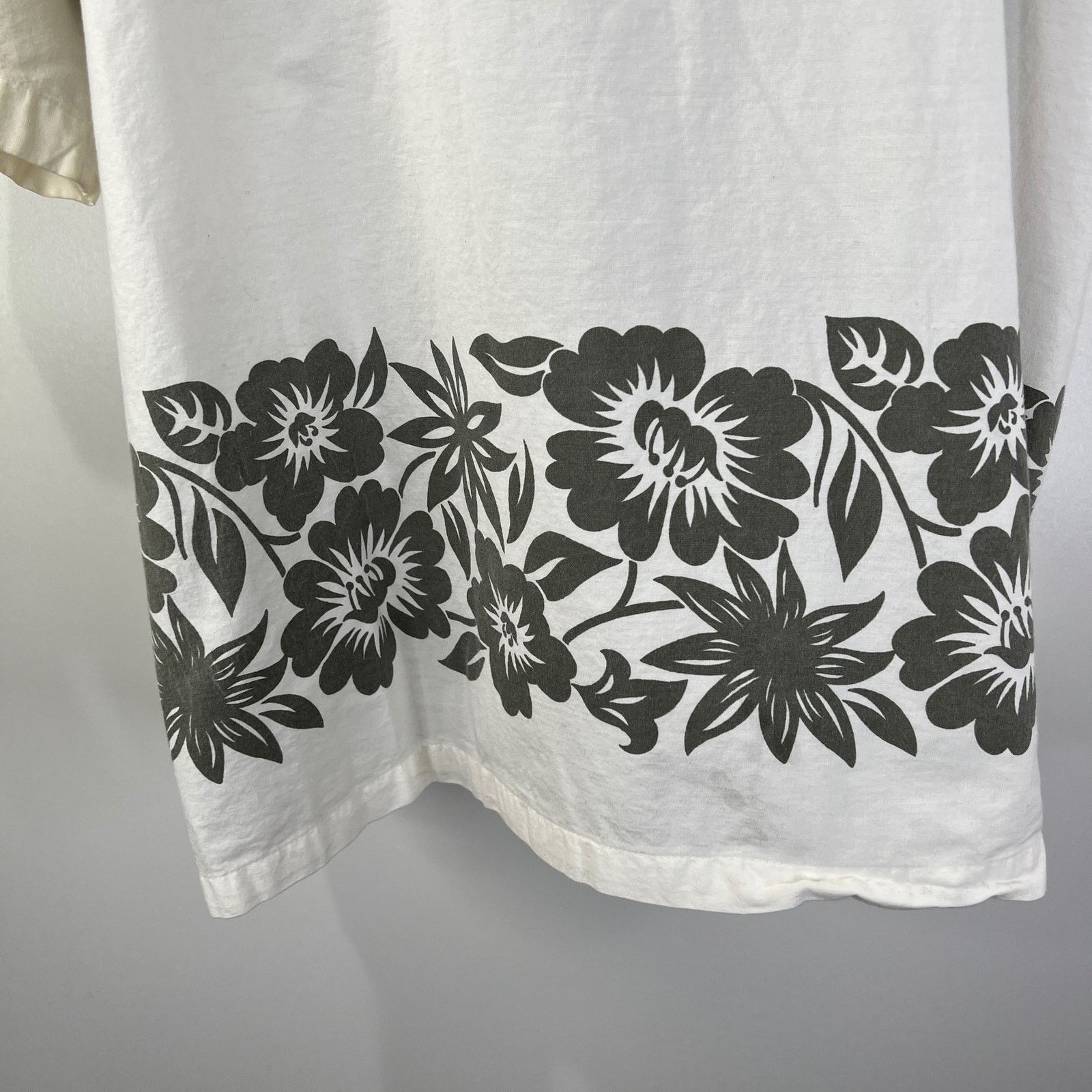 Vintage Vintage 90s Hawaiian Floral Shirt Cotton White Size US XXL / EU 58 / 5 - 4 Thumbnail