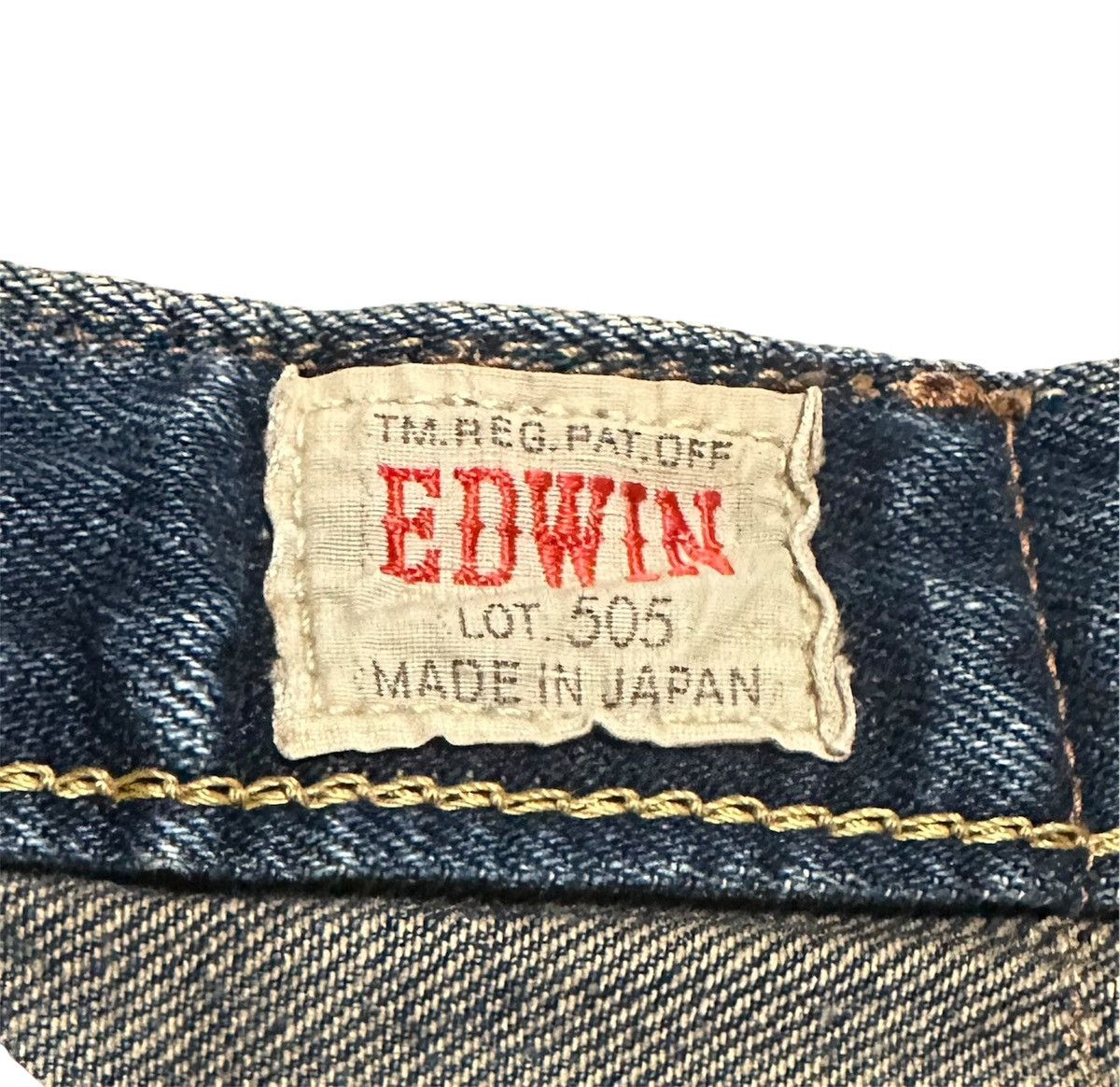 Edwin Vintage 90s Edwin 505 Straight Leg Selvedge Jeans Size US 35 - 10 Thumbnail