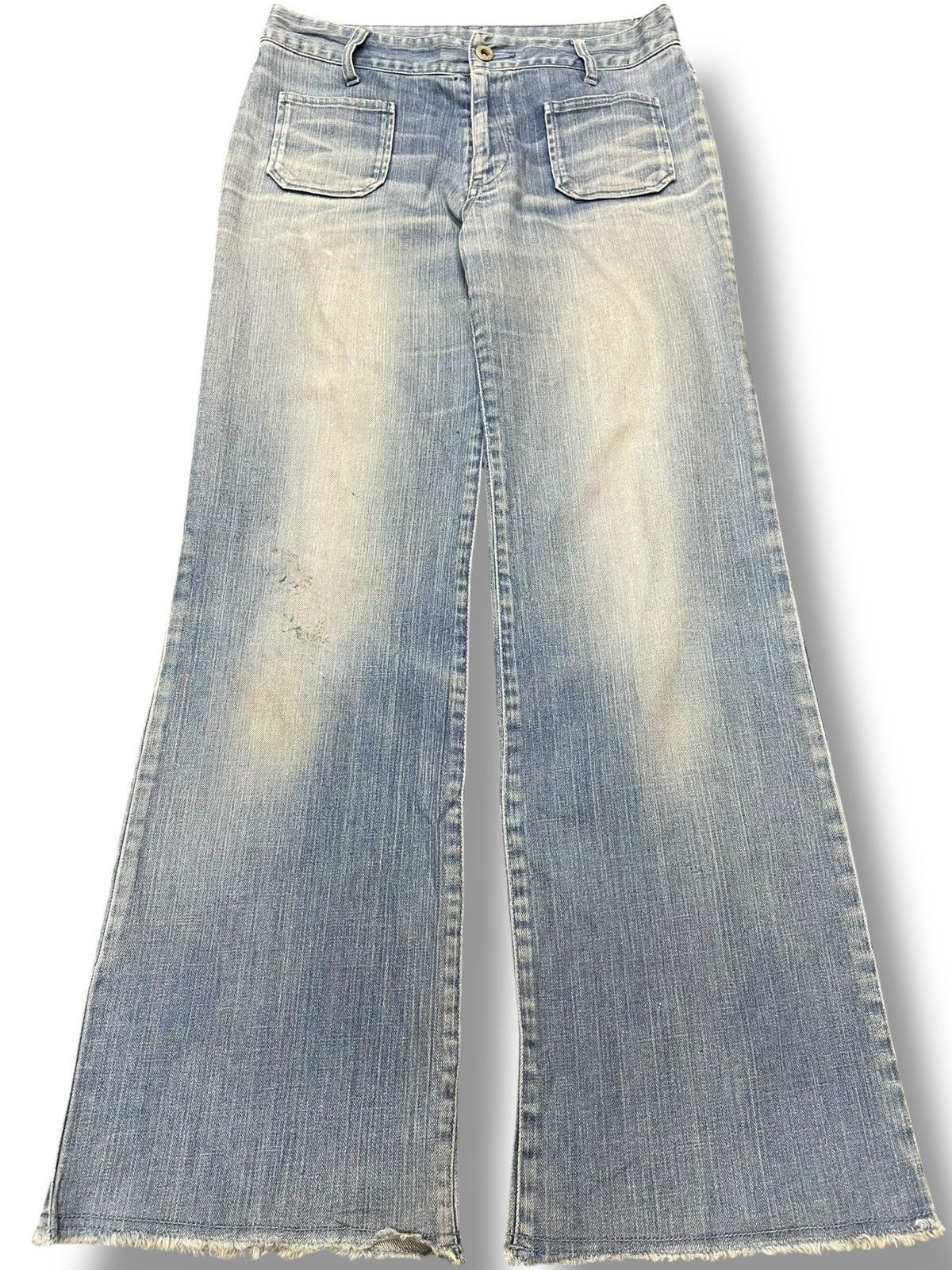 Japanese Brand Vintage Japanese Brand Flare Faded Denim Size US 29 - 1 Thumbnail