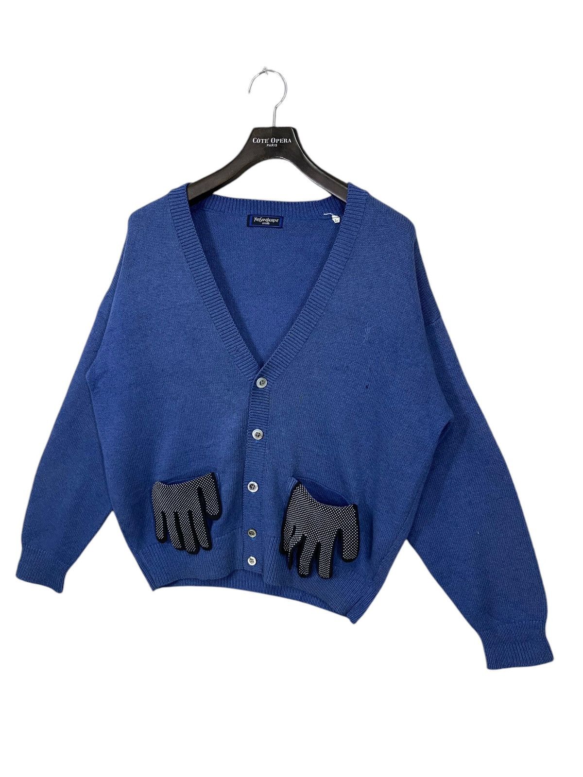 Yves Saint Laurent YvesSaintlaurent tricots cardigan wool nice design Size US L / EU 52-54 / 3 - 4 Thumbnail