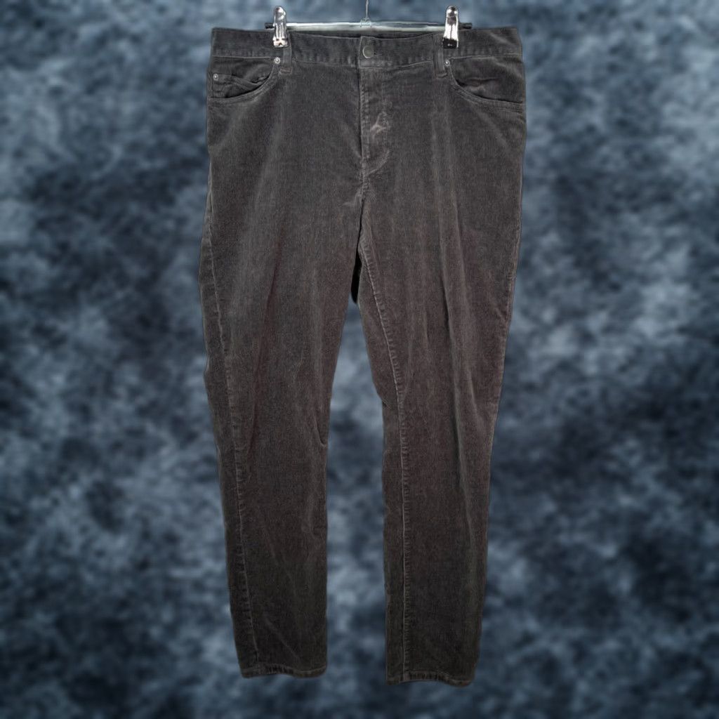 Quince Quince Mens Slim Fit Gray Corduroy Pants 34x32 Stretch Cotton Chino 5-Pocket Tapered Inseam 32 Adult Mens Size US 34 / EU 50 - 1 Thumbnail