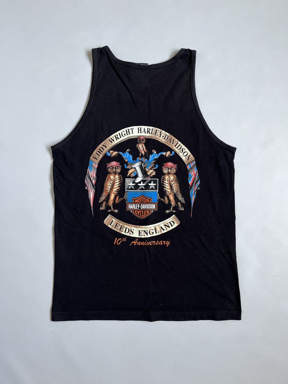 Harley Davidson Vintage 2007 Harley Davidson USA Made Black Tank Size US M / EU 48-50 / 2 - 2 Thumbnail