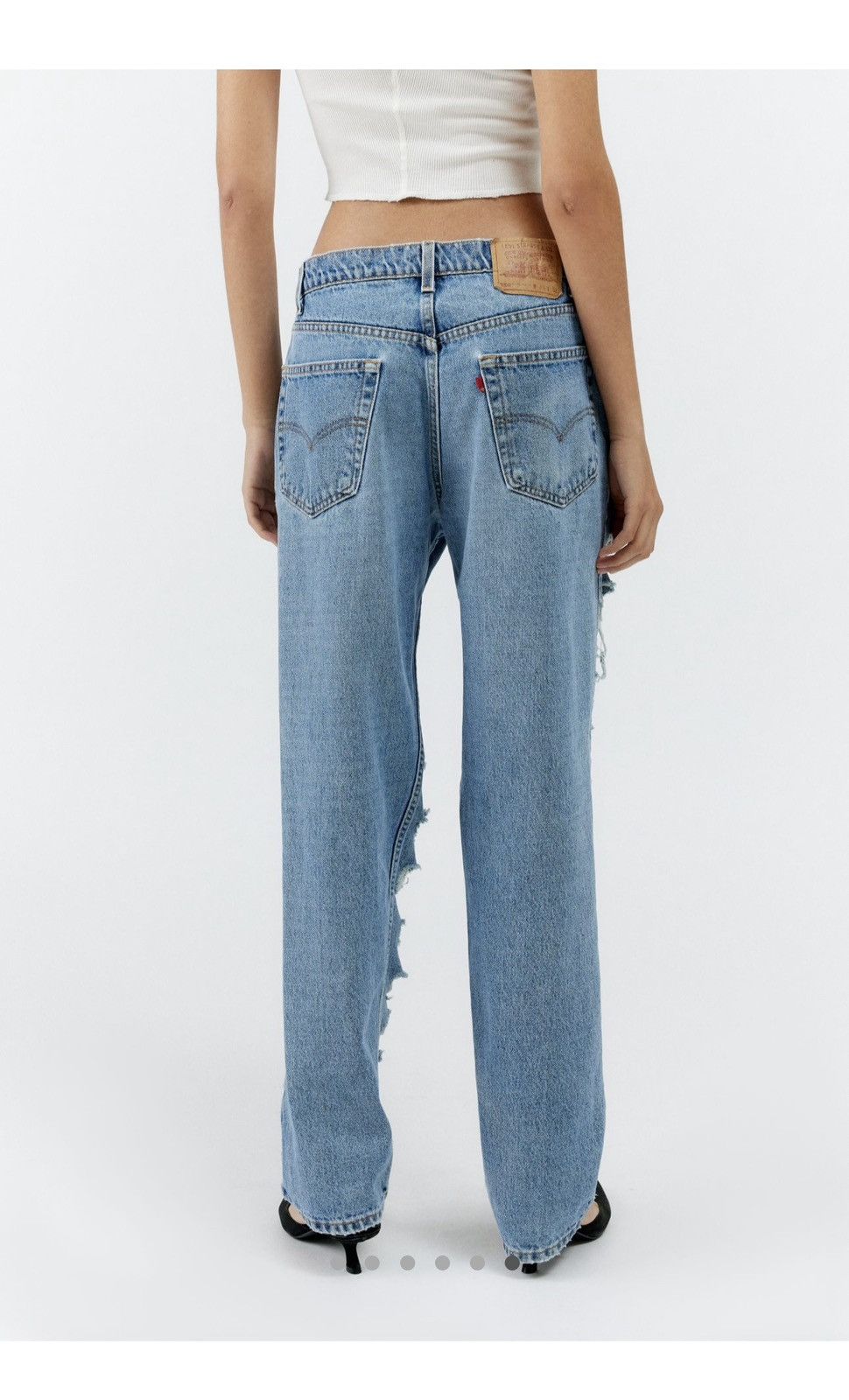Vintage VINTAGE LEVIS Y2K denim Renewal Levis jeans Size 26" / US 2 / IT 38 - 4 Thumbnail